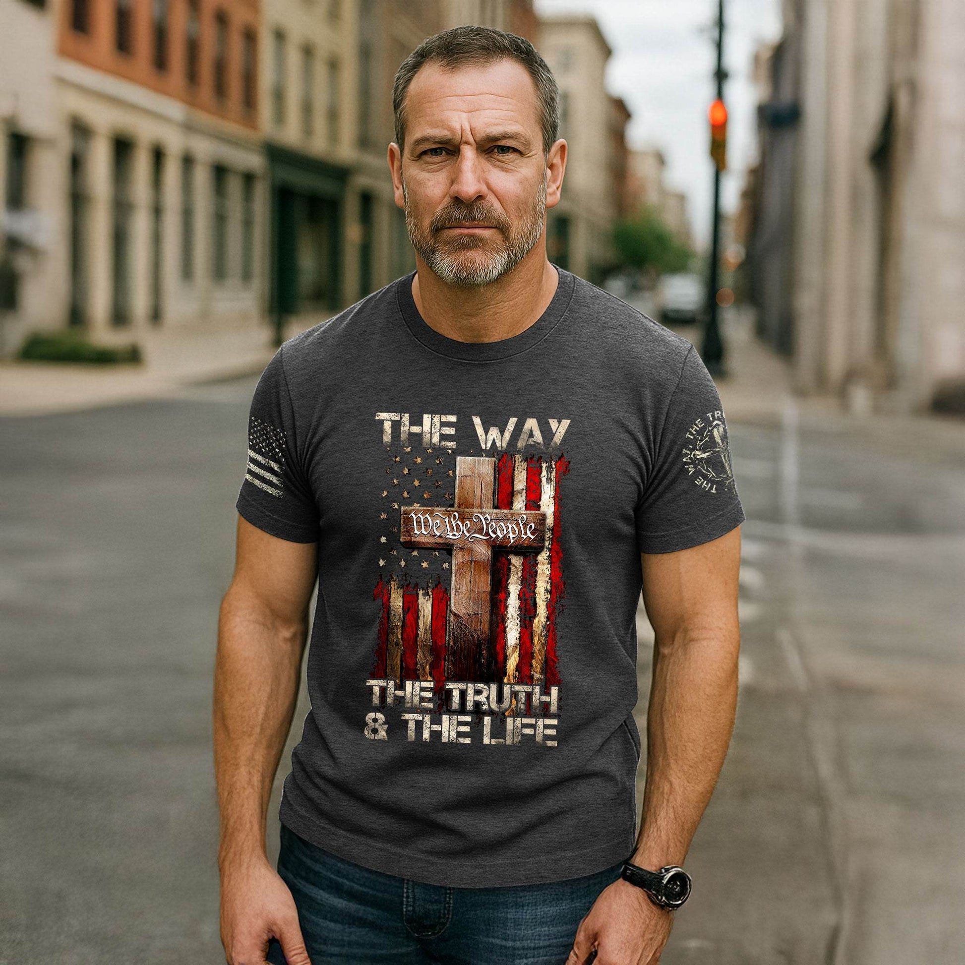Jesus Is The Way T-Shirt - Rust Field Wear
