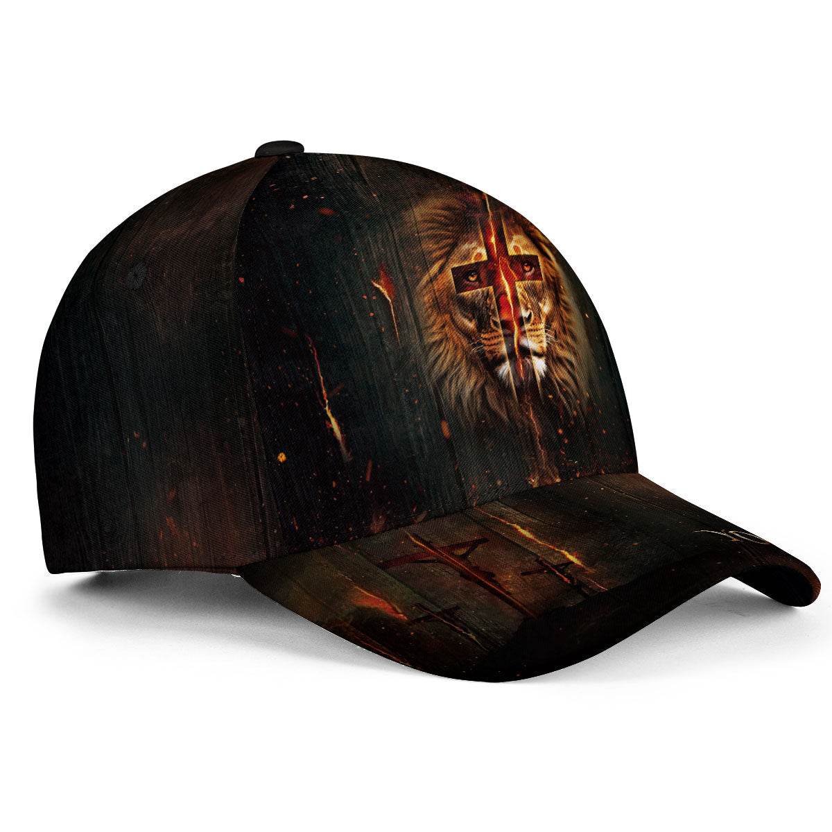 Lion of Judah Cross – Custom Christian Hat - Rust Field Wear