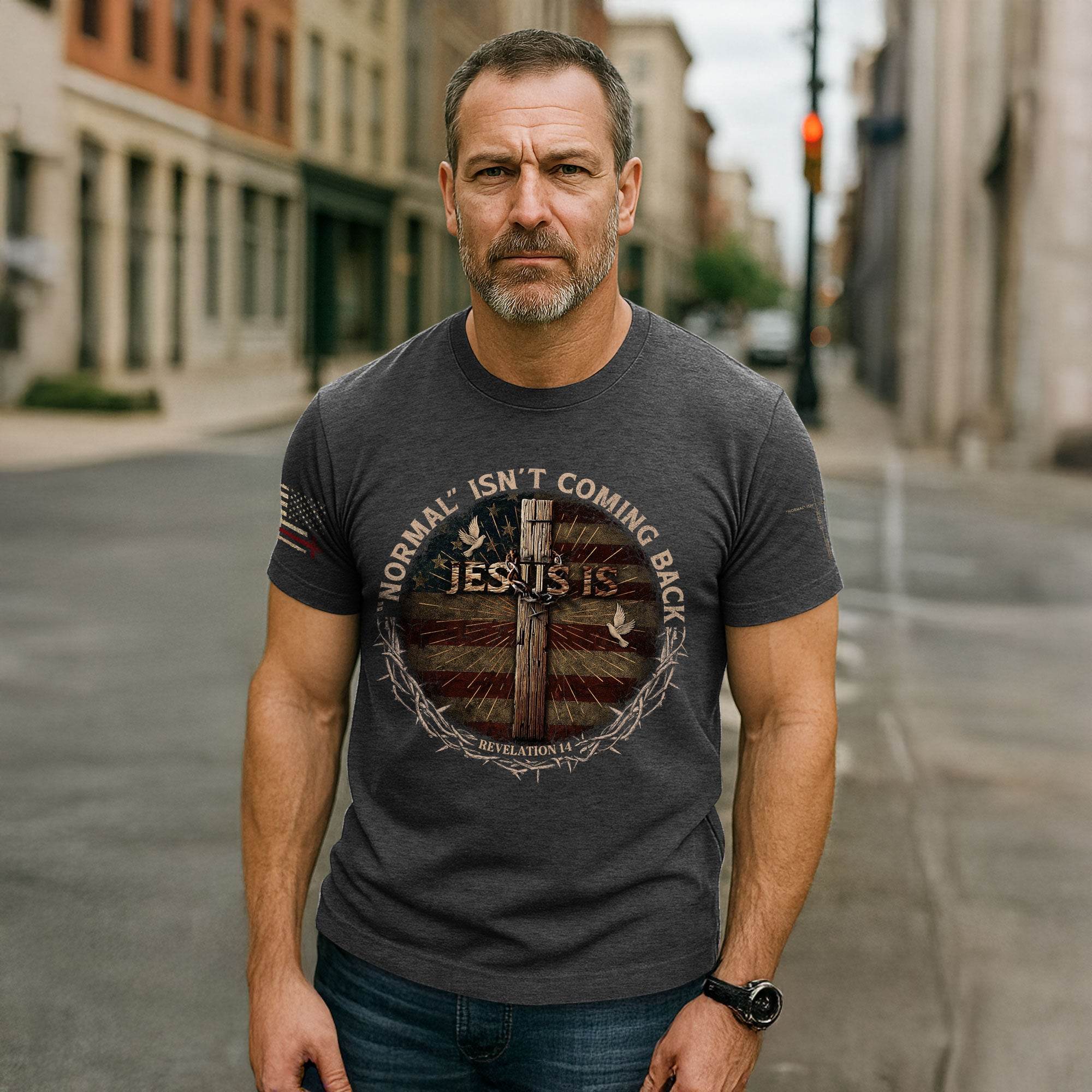 Revelation 14 Jesus Is Coming Back T-Shirt - Rust Field Wear