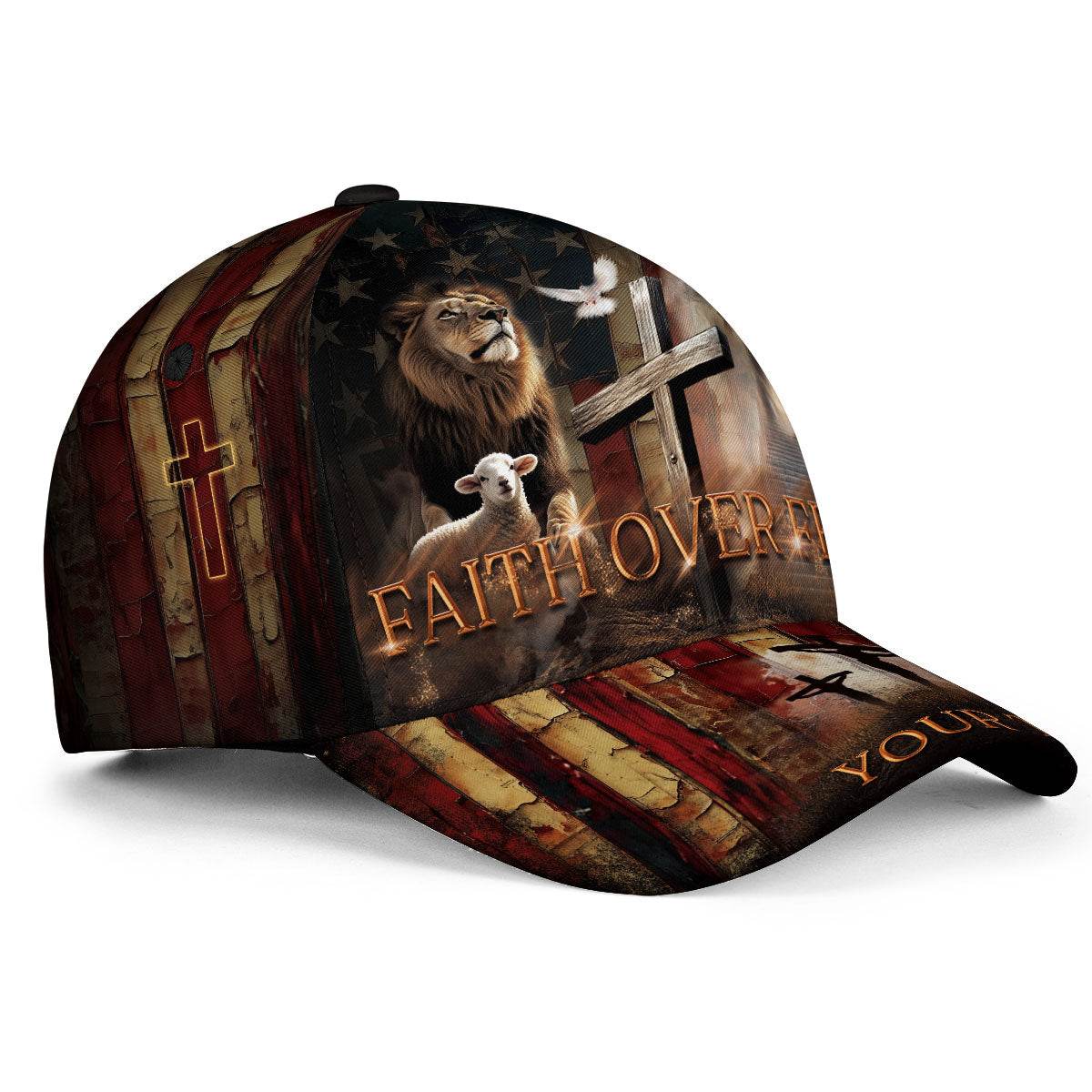 Faith Over Fear Hat – Custom Christian Cap - Rust Field Wear