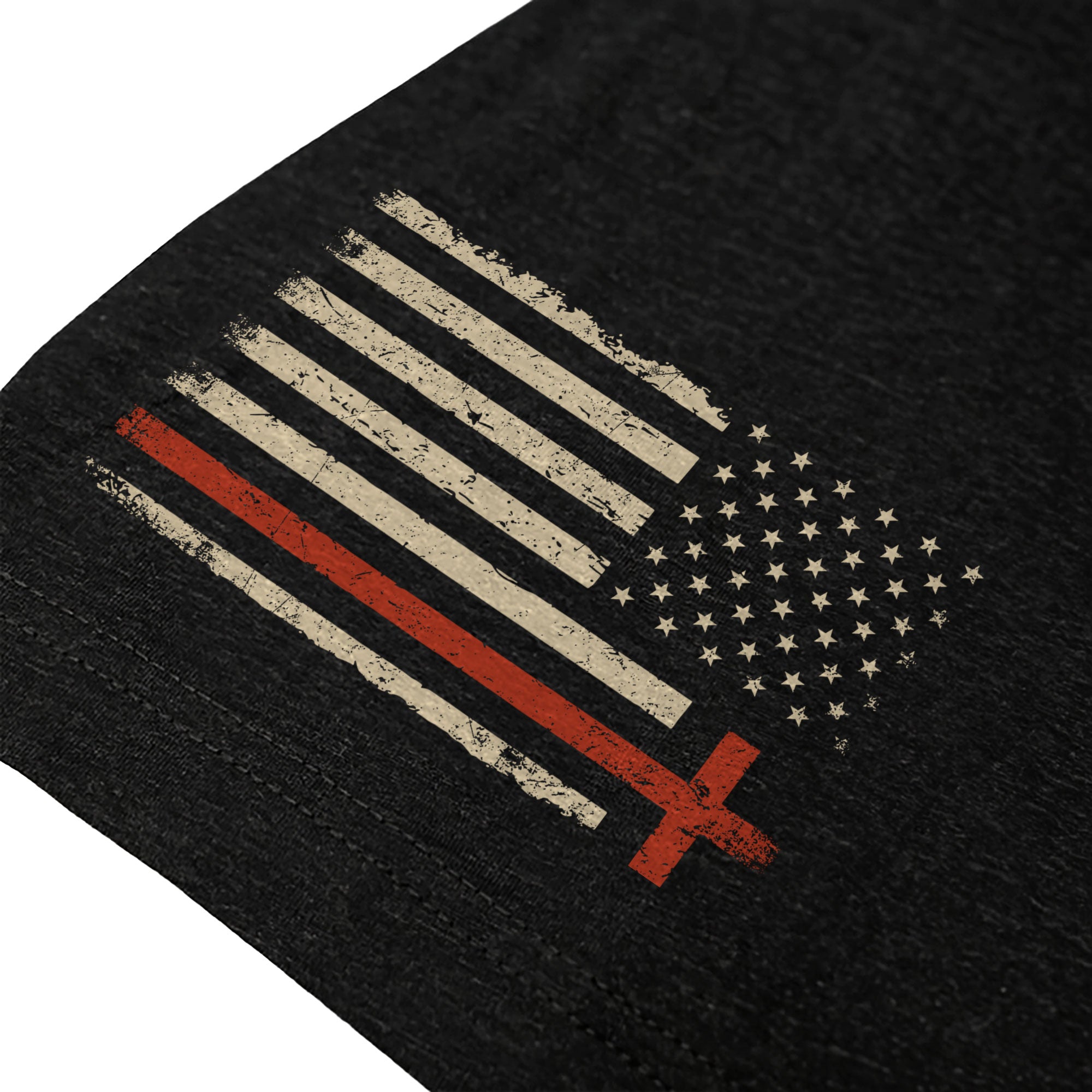 Philippians 4:13 Shirt – I Can Do All Things Through Christ Flag Cross Christian Tee