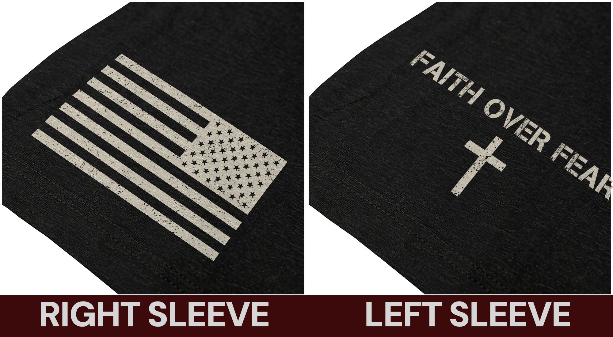 Faith Over Fear Shirt – Daisy Cross USA Flag Christian Tee