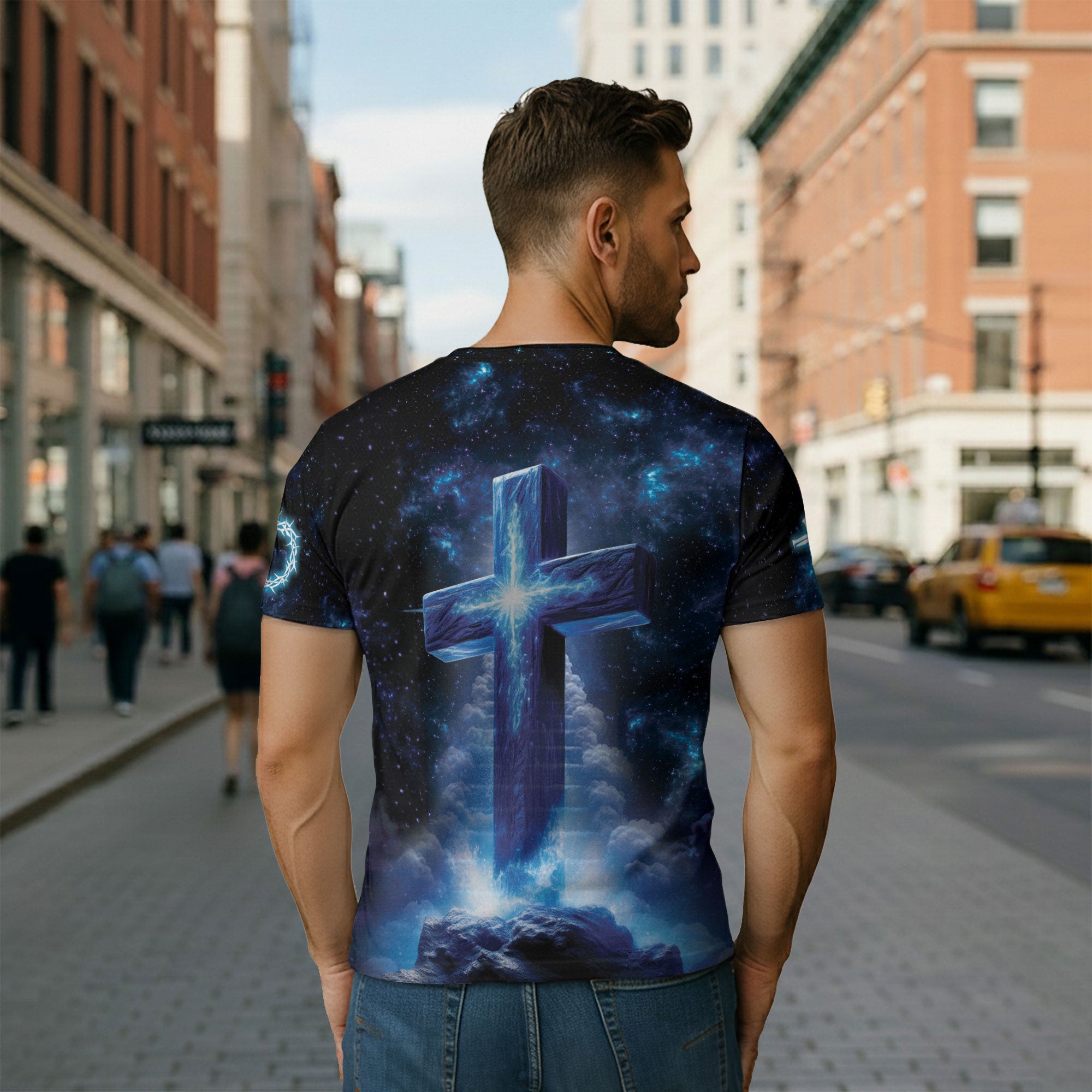 Lion and Lamb Galaxy Christian Shirt