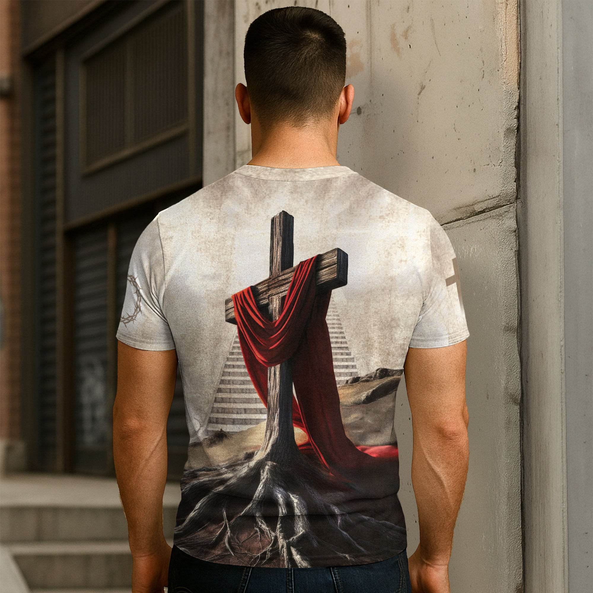 Be Bold As A Lion "Rooted In Christ" Proverbs 28:1 T-Shirt