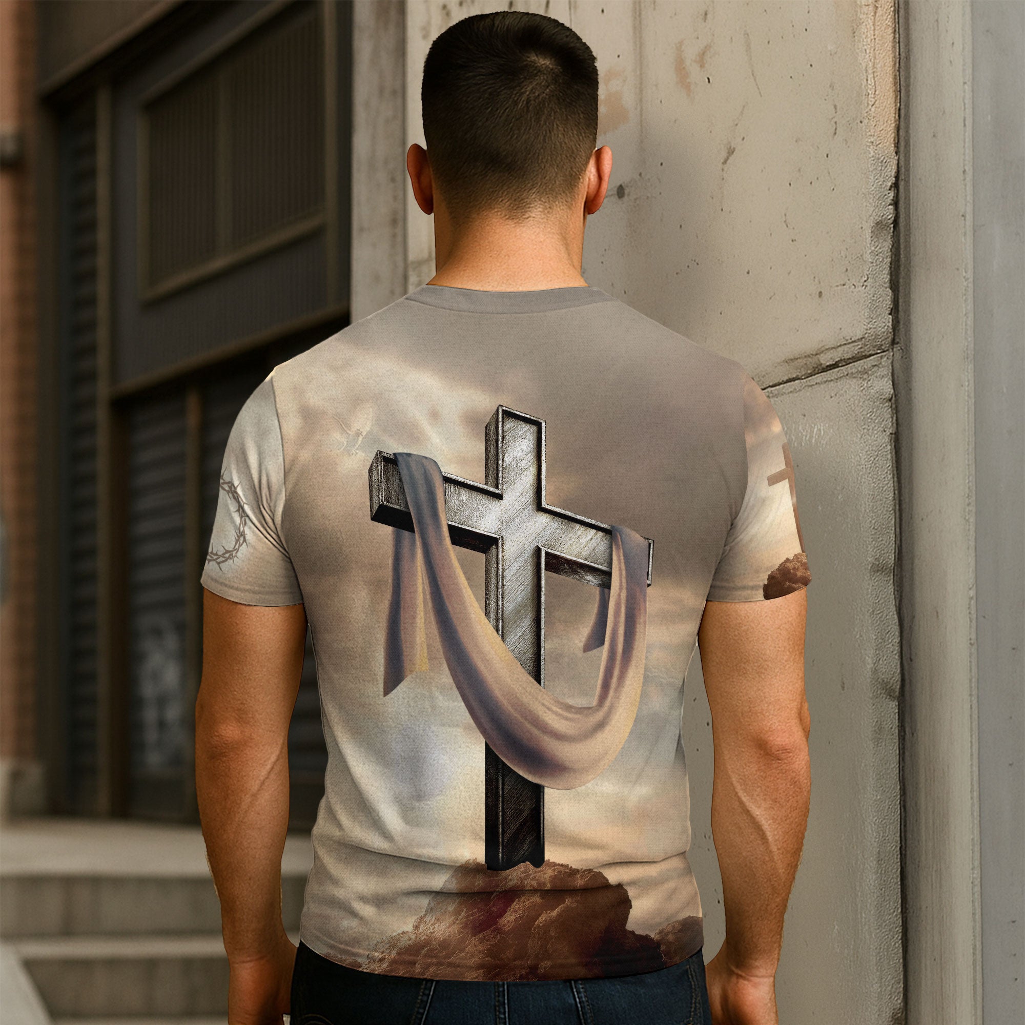 Iron Sharpens Iron Proverbs 27:17 Lion And Jesus T-Shirt