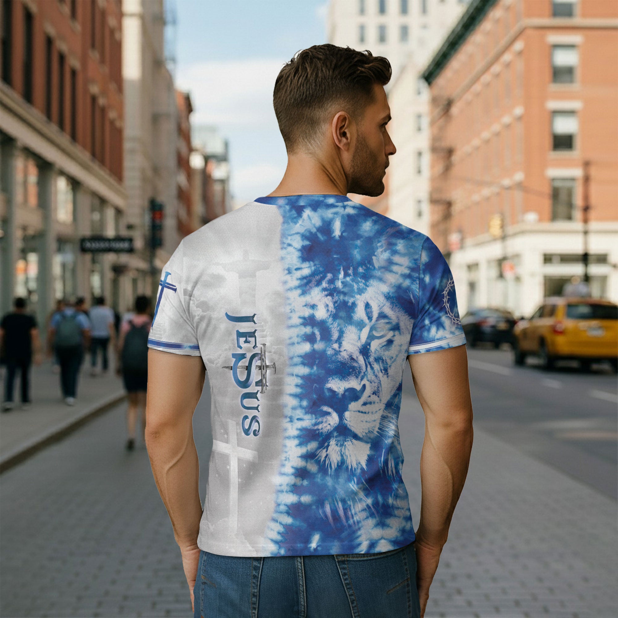 The Gaze Of Truth "The Way The Truth The Life" Blue Eyed Lion T-Shirt
