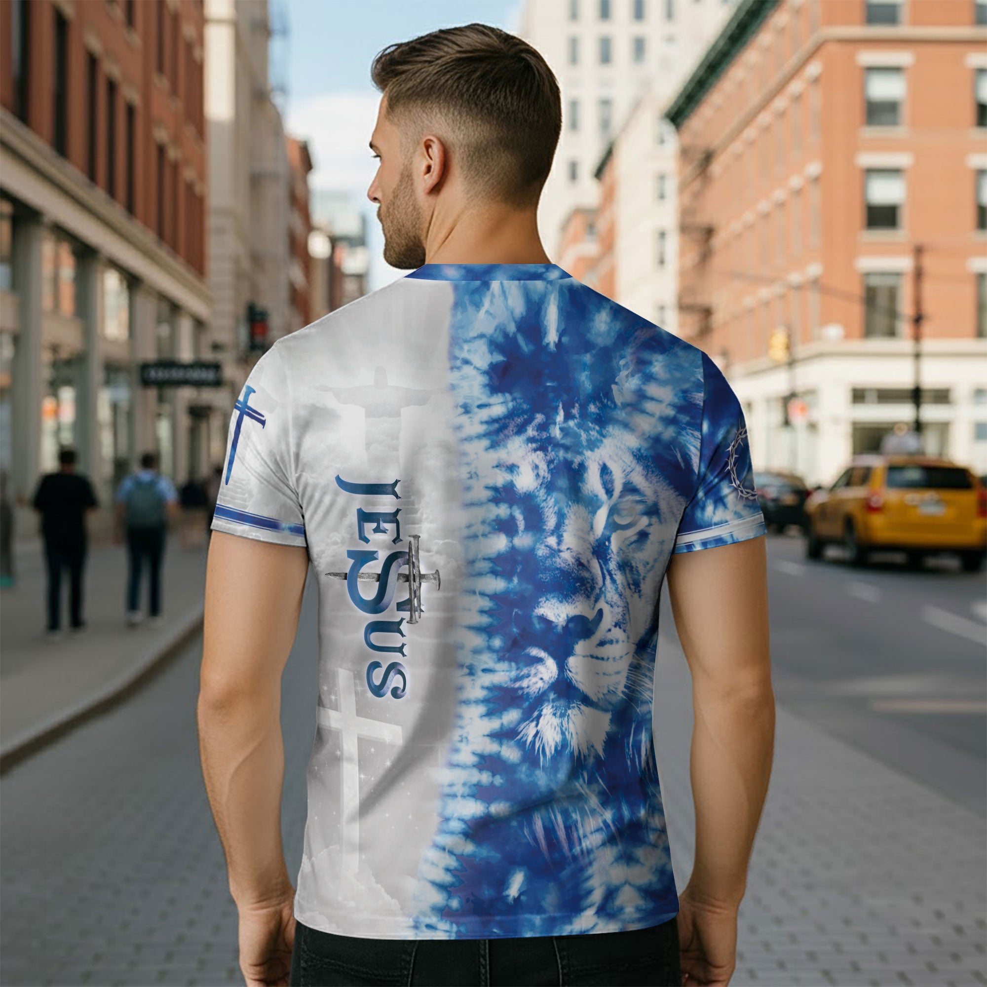 The Gaze Of Truth "The Way The Truth The Life" Blue Eyed Lion T-Shirt