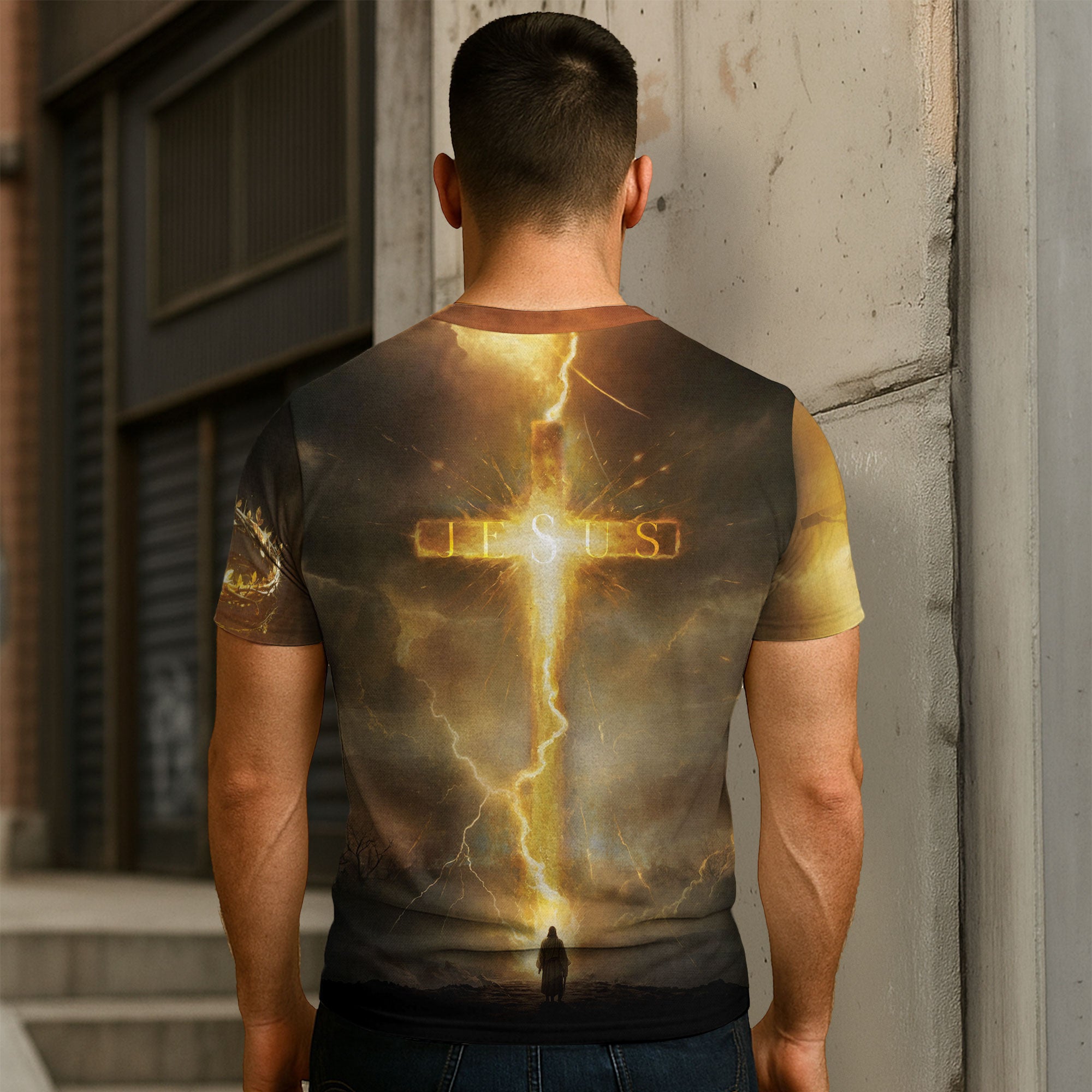Faith Over Fear Lion & Dove Christian T-Shirt