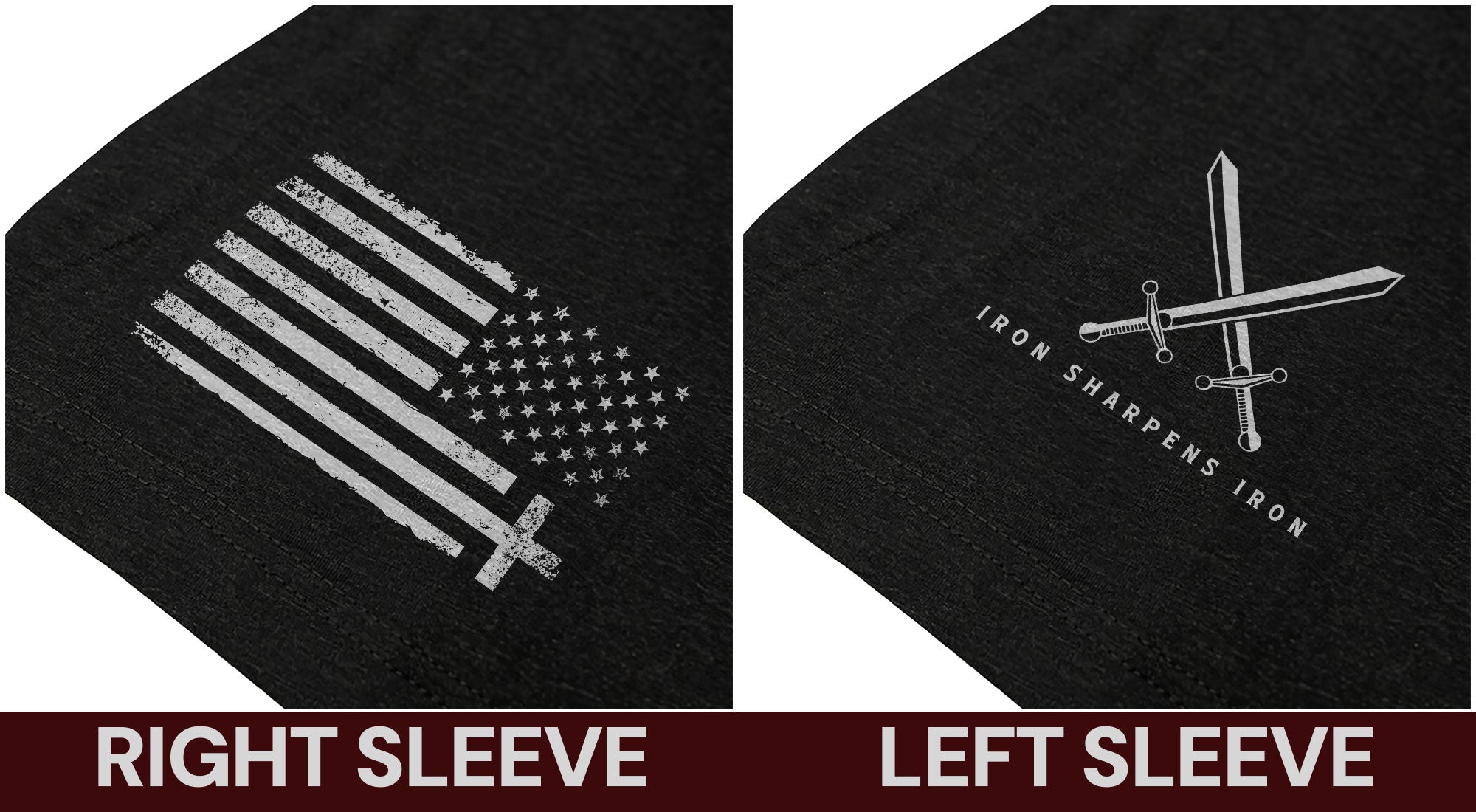 Iron Sharpens Iron Cross Proverbs 27:17 Christian T-Shirt