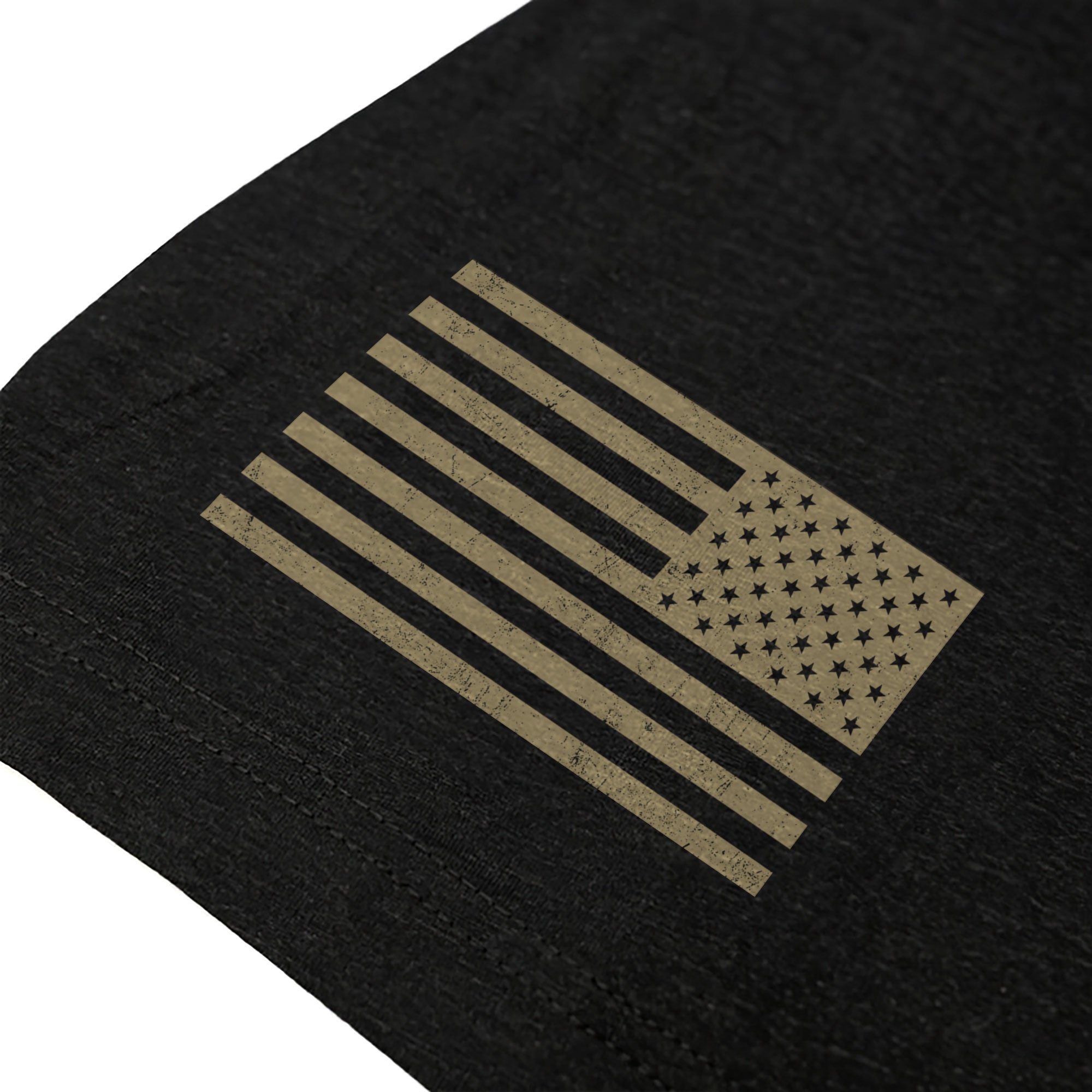 Freedom Distressed American Flag Military Style T-Shirt