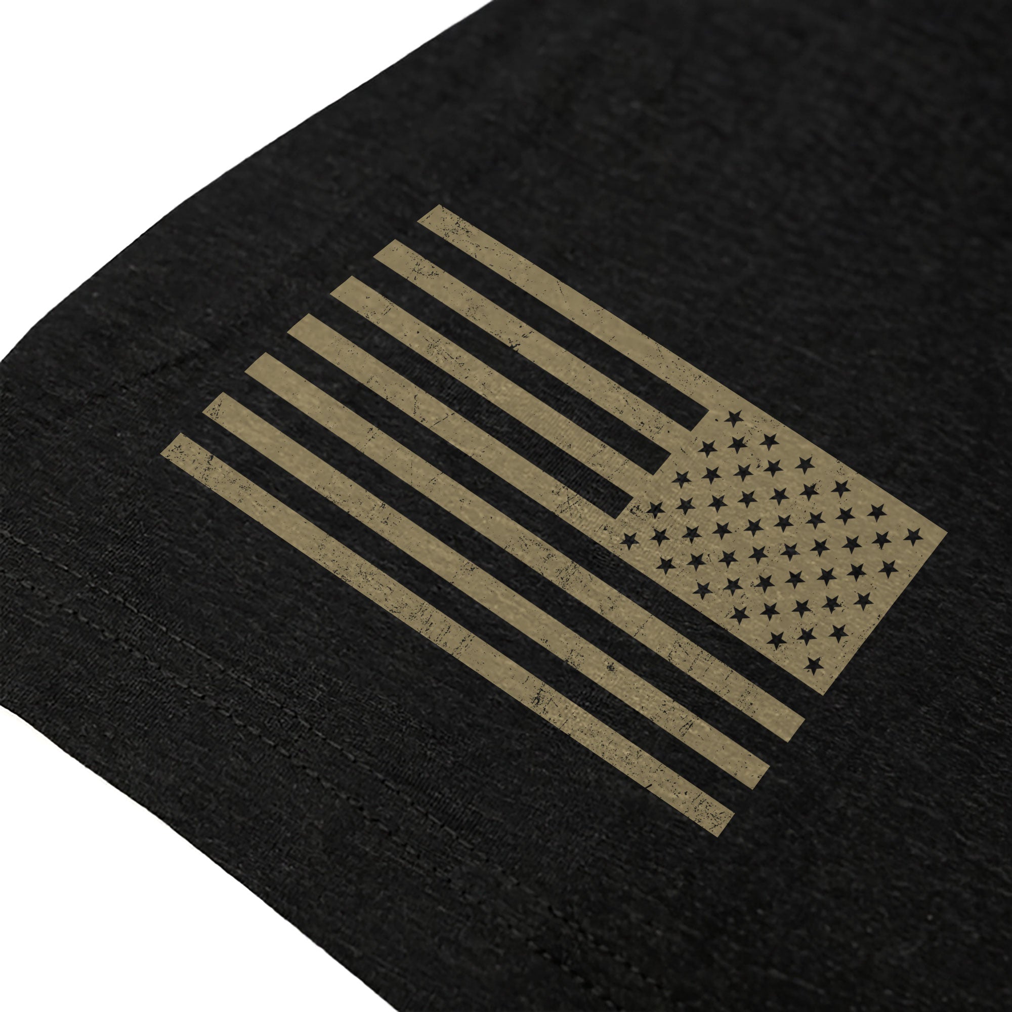 Freedom Distressed American Flag Military Style T-Shirt