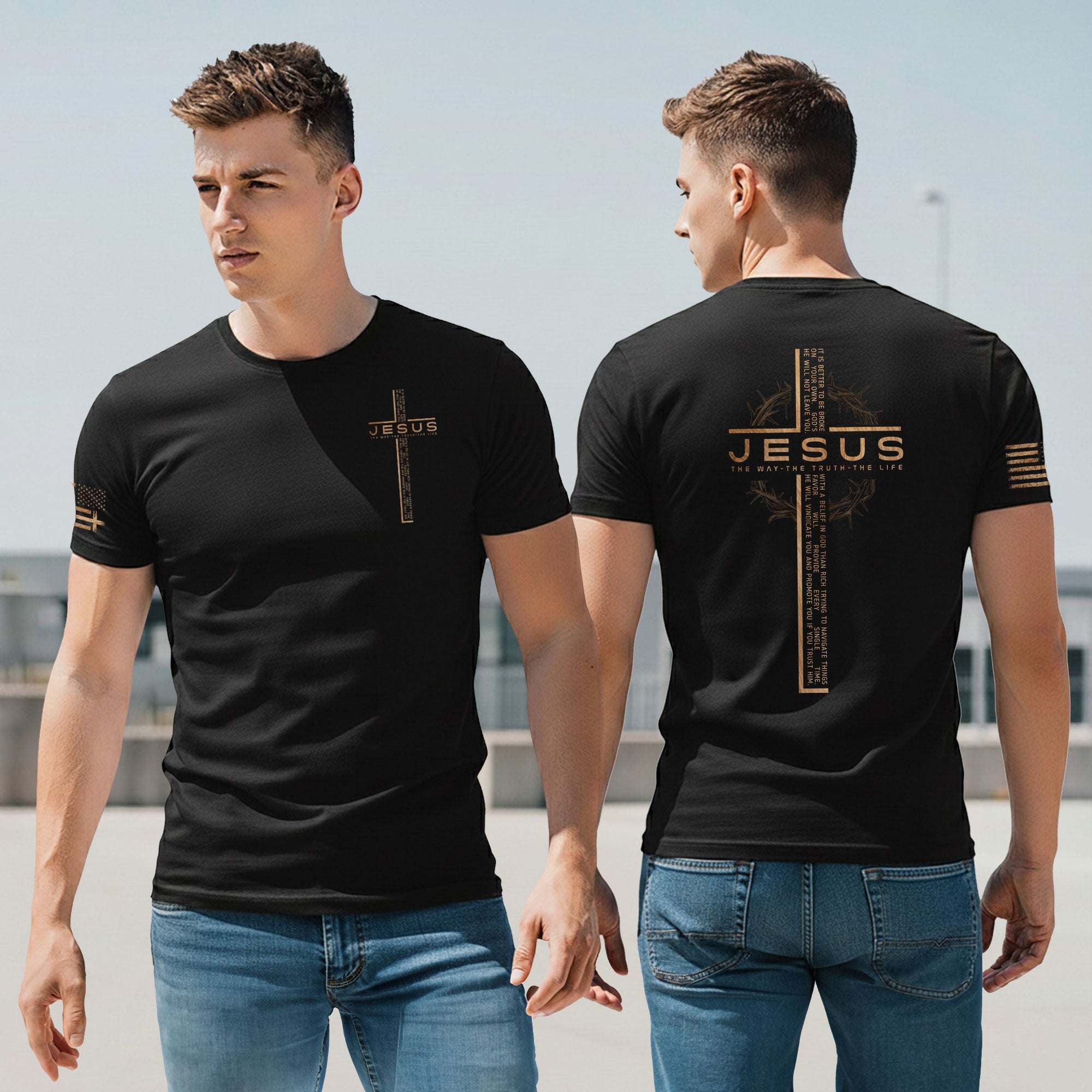 Jesus Cross Bible Verse Christian T-Shirt