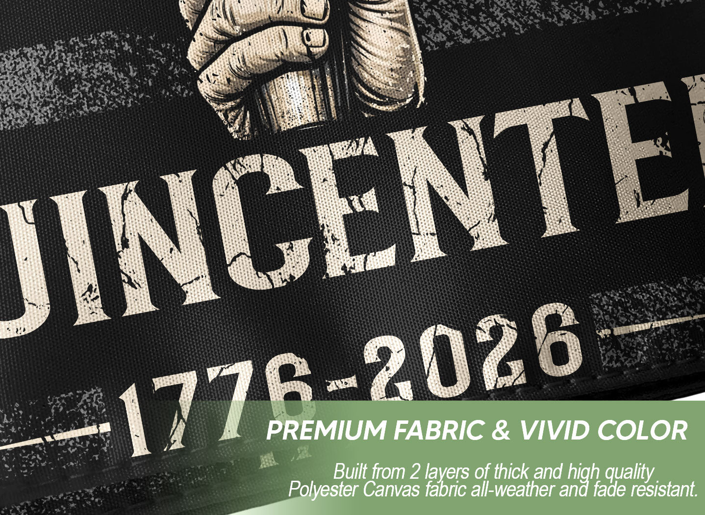 USA 250th Anniversary Semiquincentennial Flag 1776-2026 Liberty Torch Patriotic