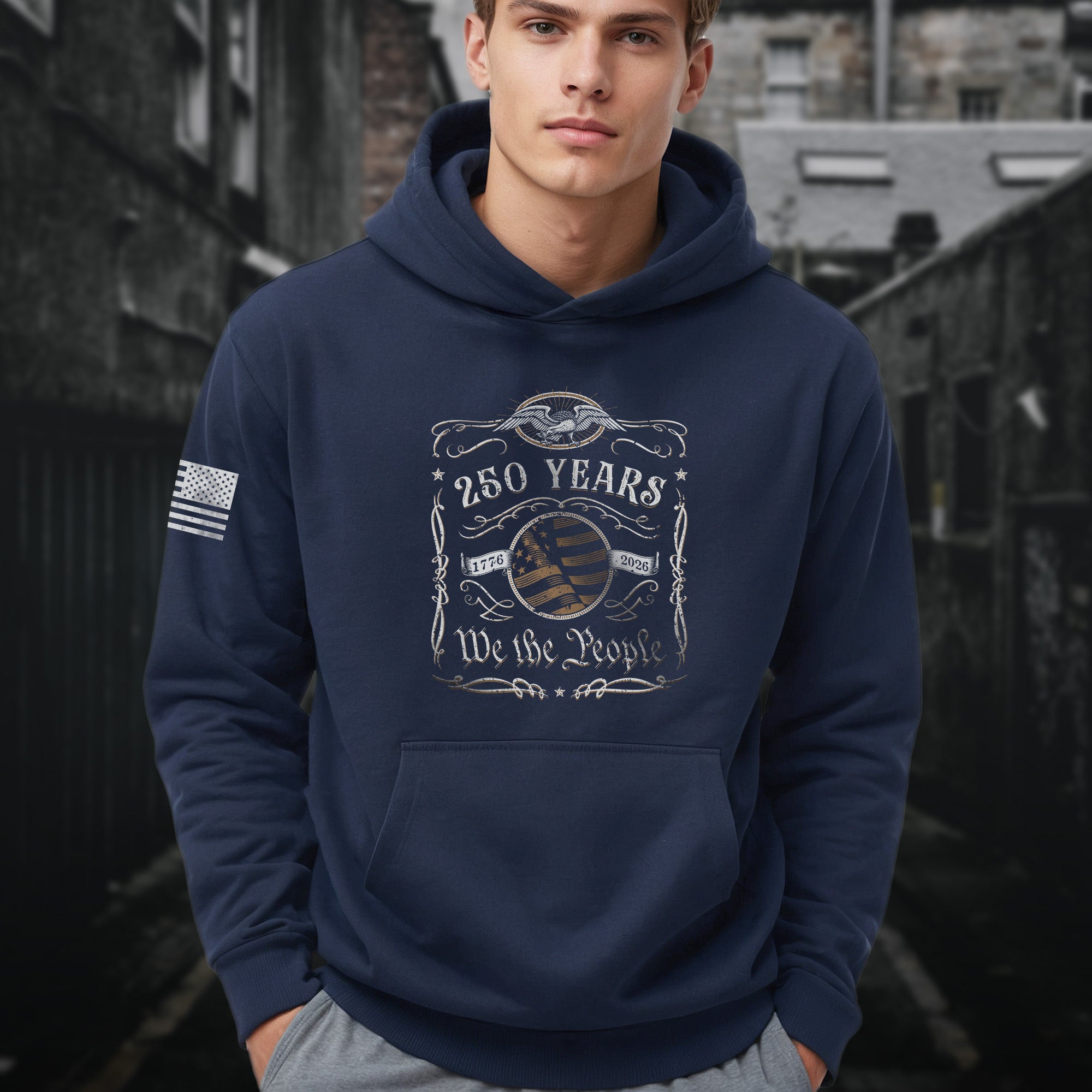USA 250th Anniversary Semiquincentennial 250 Years Hoodie 1776-2026 We The People Patriotic Heritage