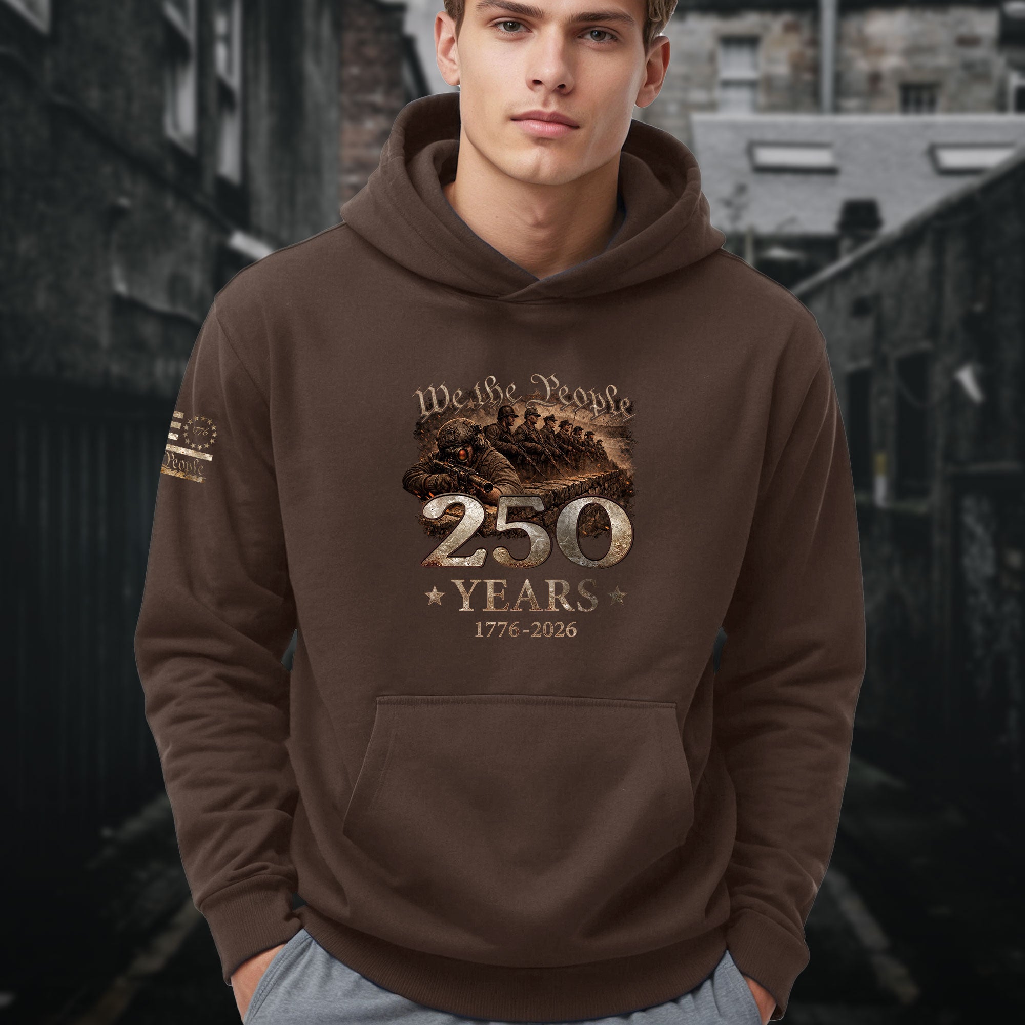 America 250 Years Anniversary Hoodie 1776–2026, Vintage American Freedom Heritage Design