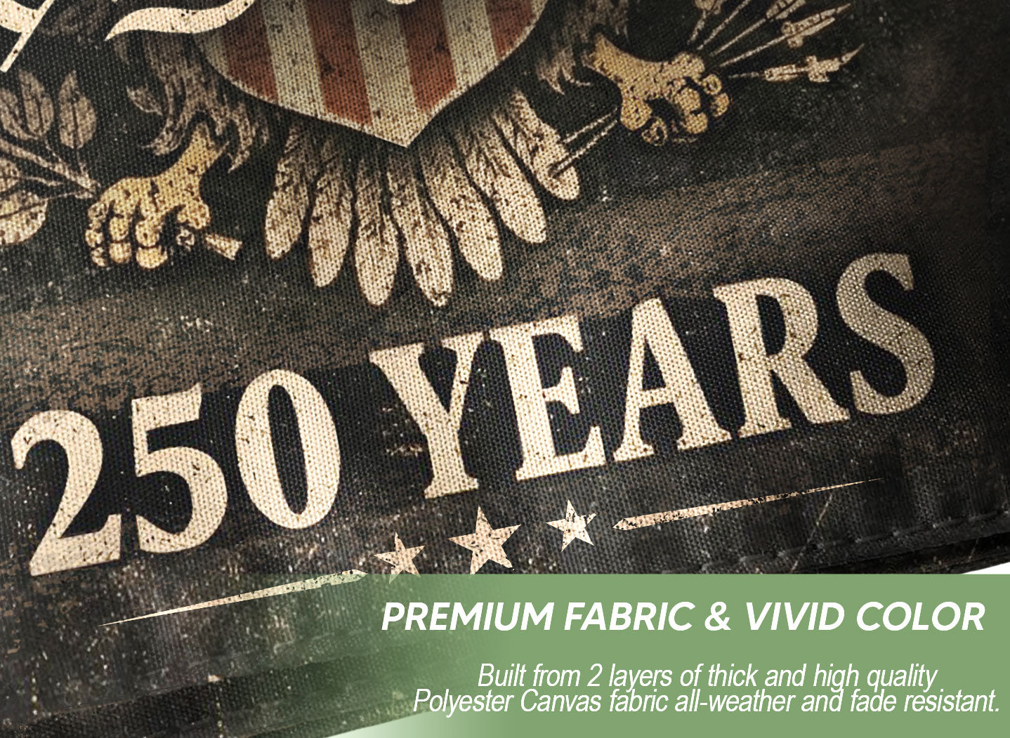 USA 250 Years Semiquincentennial Garden Flag 1776-2026 We The People American Heritage Eagle Strength Patriotic