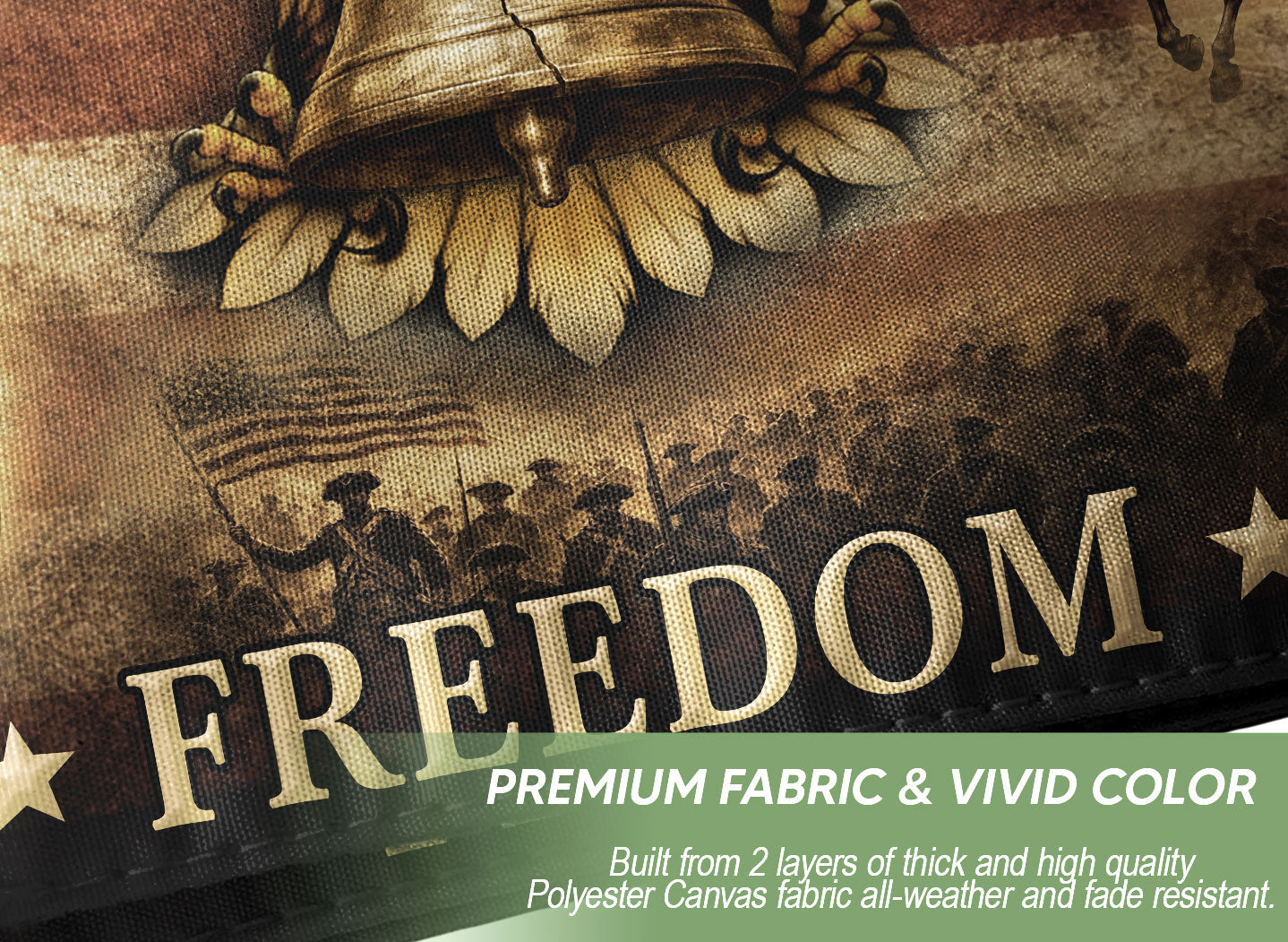 USA 250 Years of Freedom Flag, Patriotic Eagle and Liberty Bell Anniversary Design