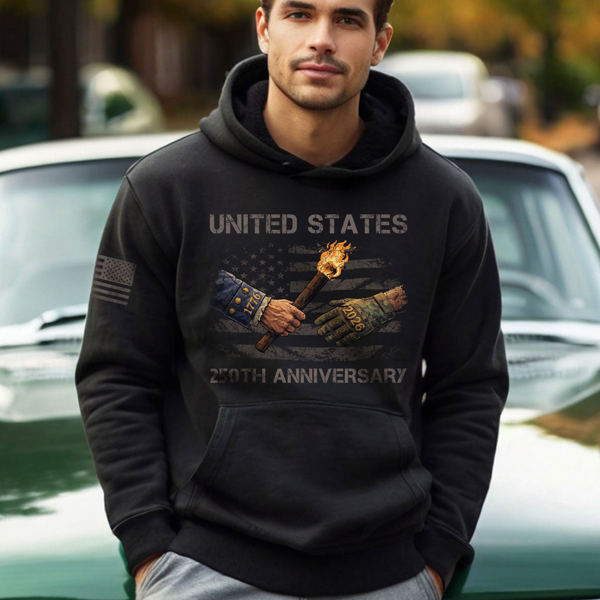 USA 250th Anniversary Hoodie 1776–2026, Premium American Heritage Commemorative Hoodie for Everyday Wear