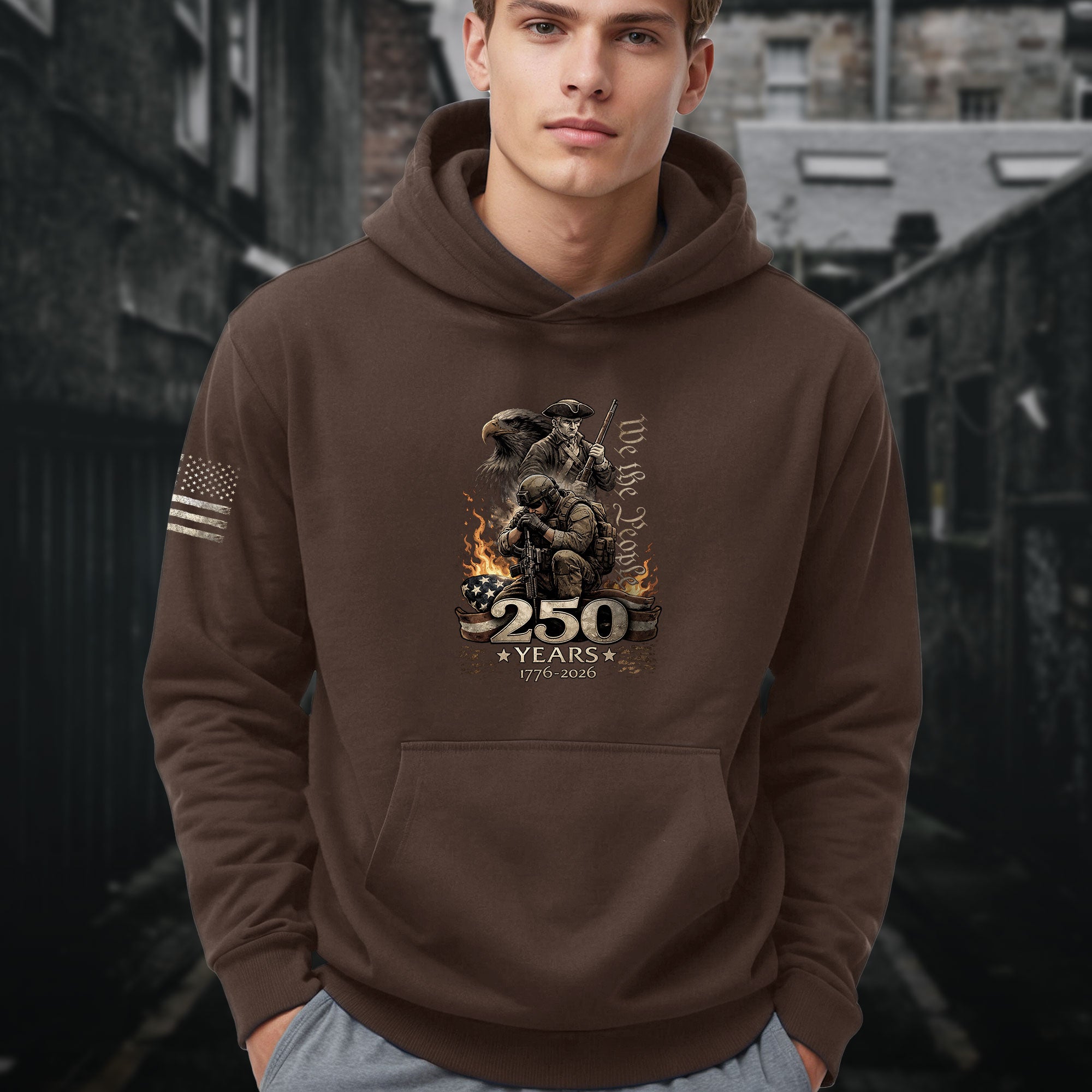 USA 1776–2026 250th Anniversary Hoodie, Timeless American Heritage Celebration Apparel