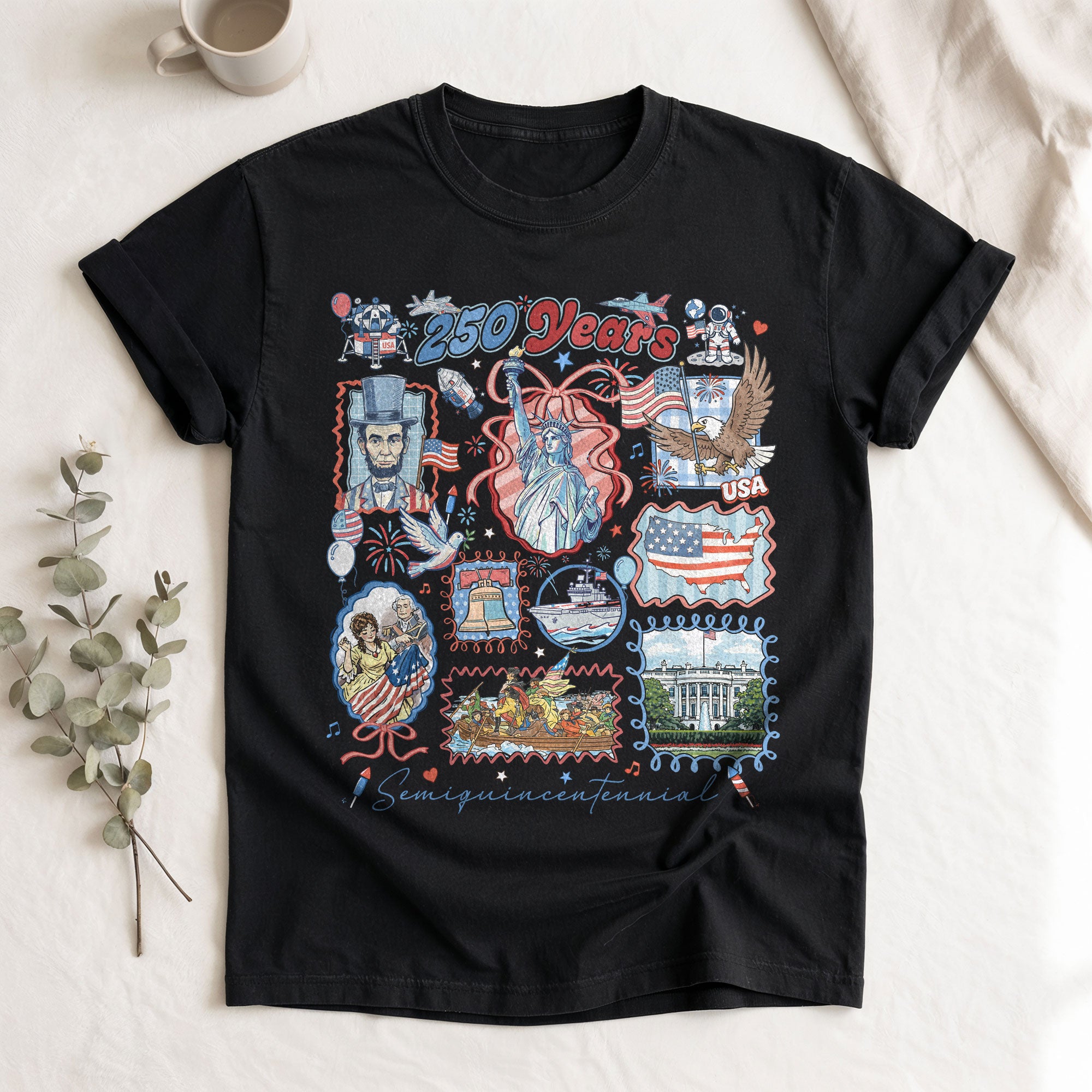 Vintage 1776-2026 USA Freedom Semiquincentennial Shirt - 250th Anniversary Retro Patriotic Gift