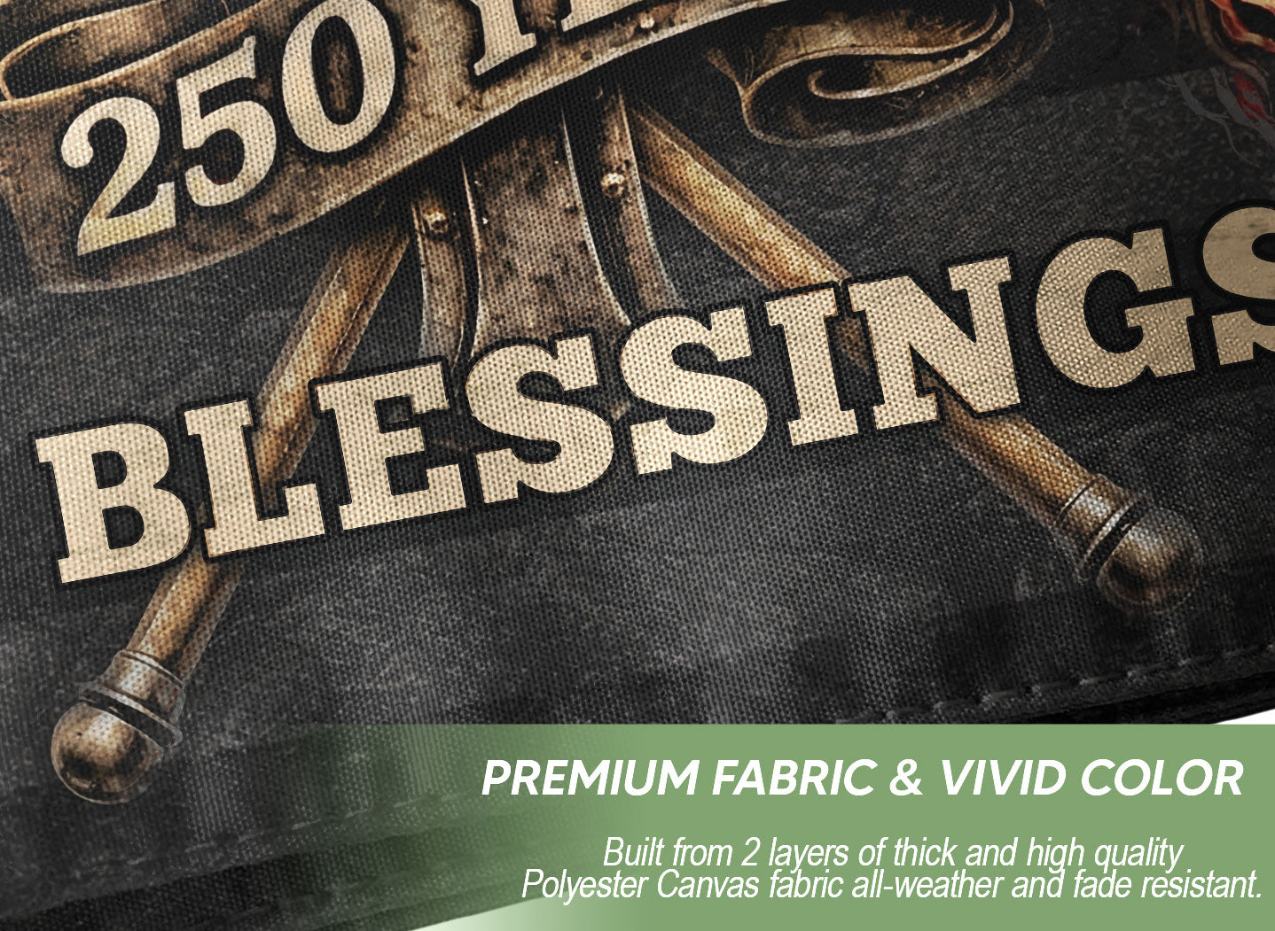 1776–2026 American Christian Patriotic Garden Flag Faith and Freedom Decor