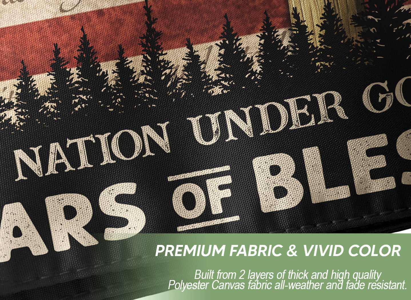 USA Semiquincentennial Christian Garden Flag Patriotic Outdoor Celebration Decor