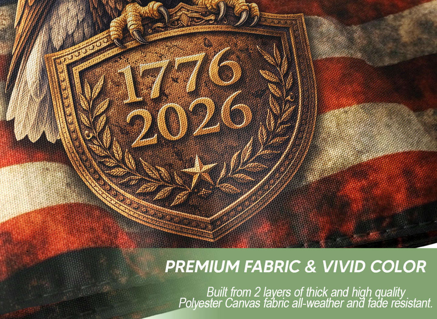 USA 250 Years of Freedom Flag 1776–2026 – Patriotic Eagle American Anniversary Flag