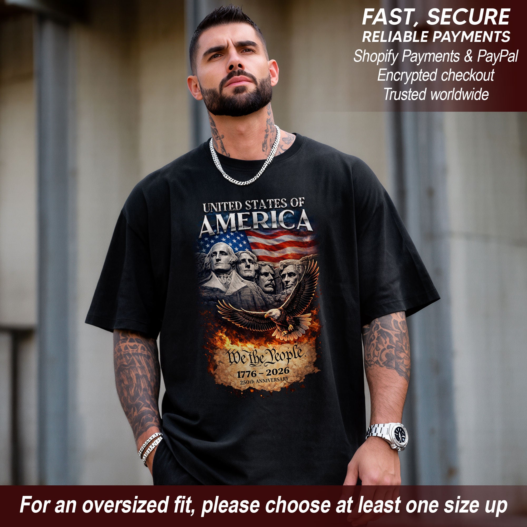 United States of America 1776–2026 – 250 Years of Freedom Commemorative T-Shirt