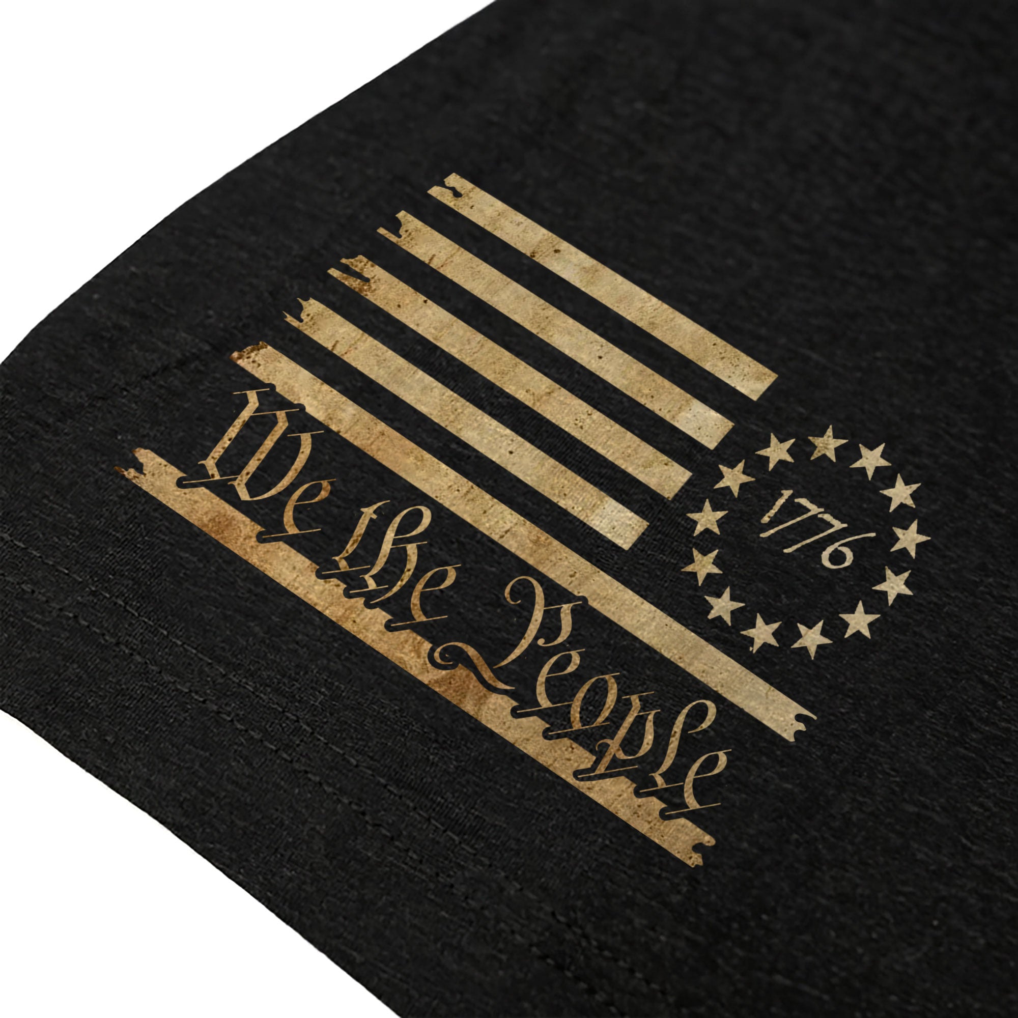 Faith and Freedom 250 Years T-Shirt - We the People Golden Eagle & Cross Crest Design