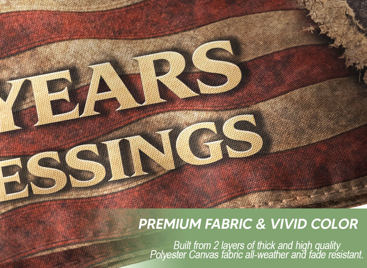 250 Years of Blessings American Flag - Christian Patriotic One Nation Under God Design, Double Sided Semiquincentennial Garden Flag