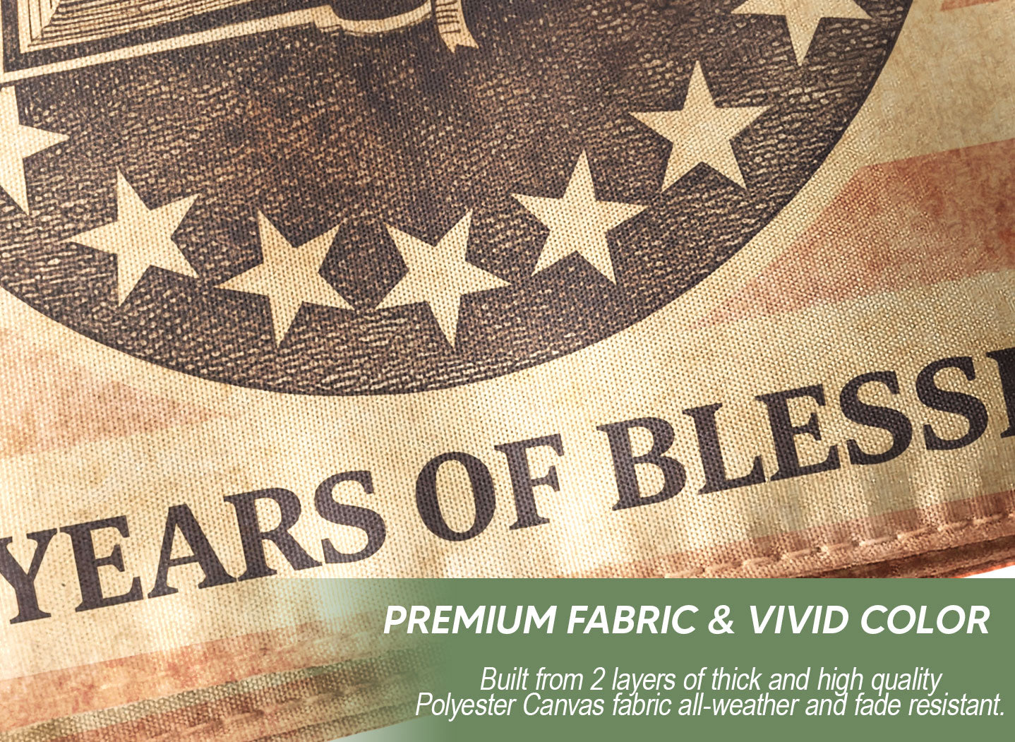 One Nation Under God America Christian Patriotic 250th Anniversary Flag - 250 Years of Blessings Holy Bible & Cross Banner, 1776-2026 Patriotic Double Sided Flag