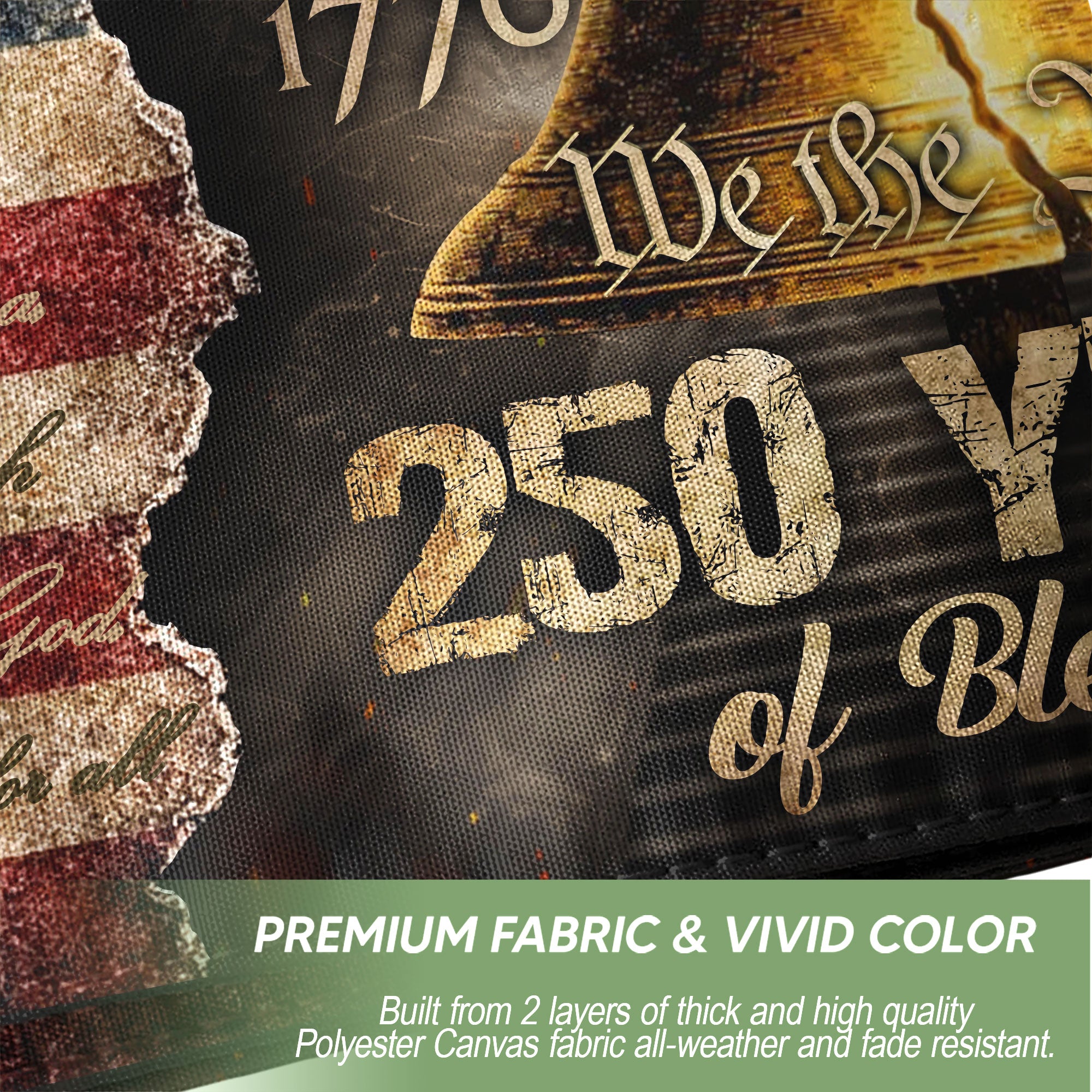 One Nation Under God America Religious US 250th Anniversary Flag – 250 Years of Blessings Garden Banner