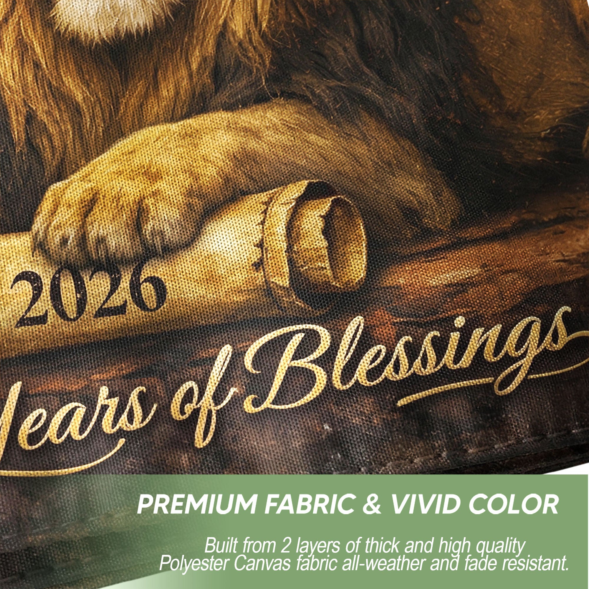 Lion of Judah American Heritage Flag - 250 Years of Blessings Patriotic Banner, One Nation Under God Double Sided 1776-2026 Flag