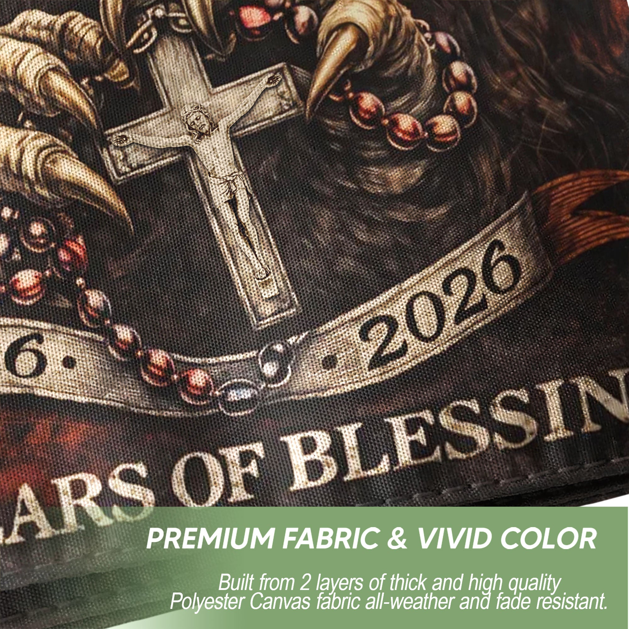 250 Years America Anniversary 1776-2026 Semiquincentennial Christian Flag – One Nation Under God 250 Years of Blessings Double Sided House Flag