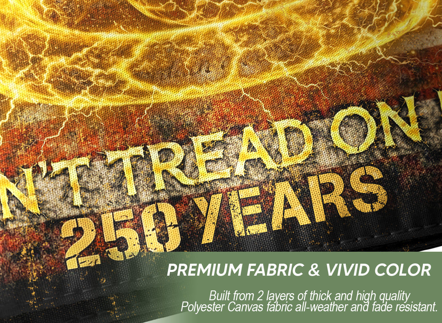 America 250th Anniversary Flag 1776-2026 – Don’t Tread On Me Gadsden Snake Banner