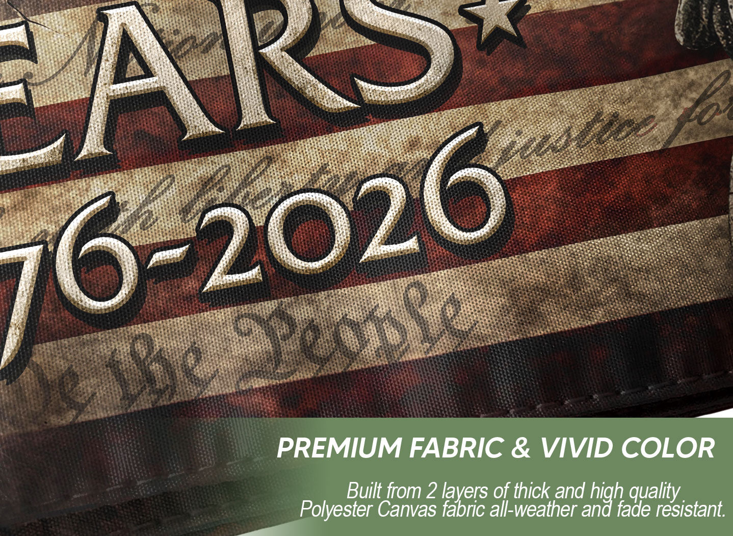 US 250 Years Flag 3x5 ft Statue of Liberty Eagle 1776-2026 Patriotic American Banner