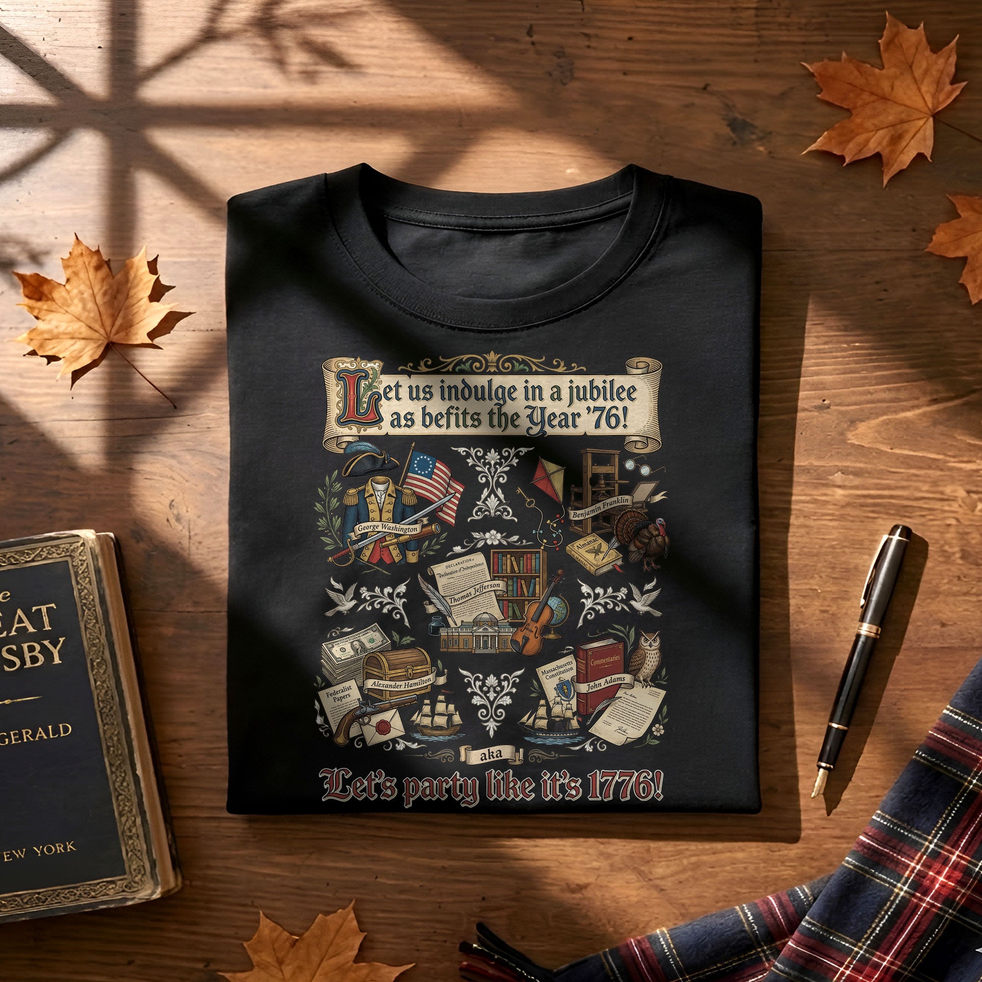 Vintage 1776 Patriotic Shirt American Heritage Collage Soft Aesthetic