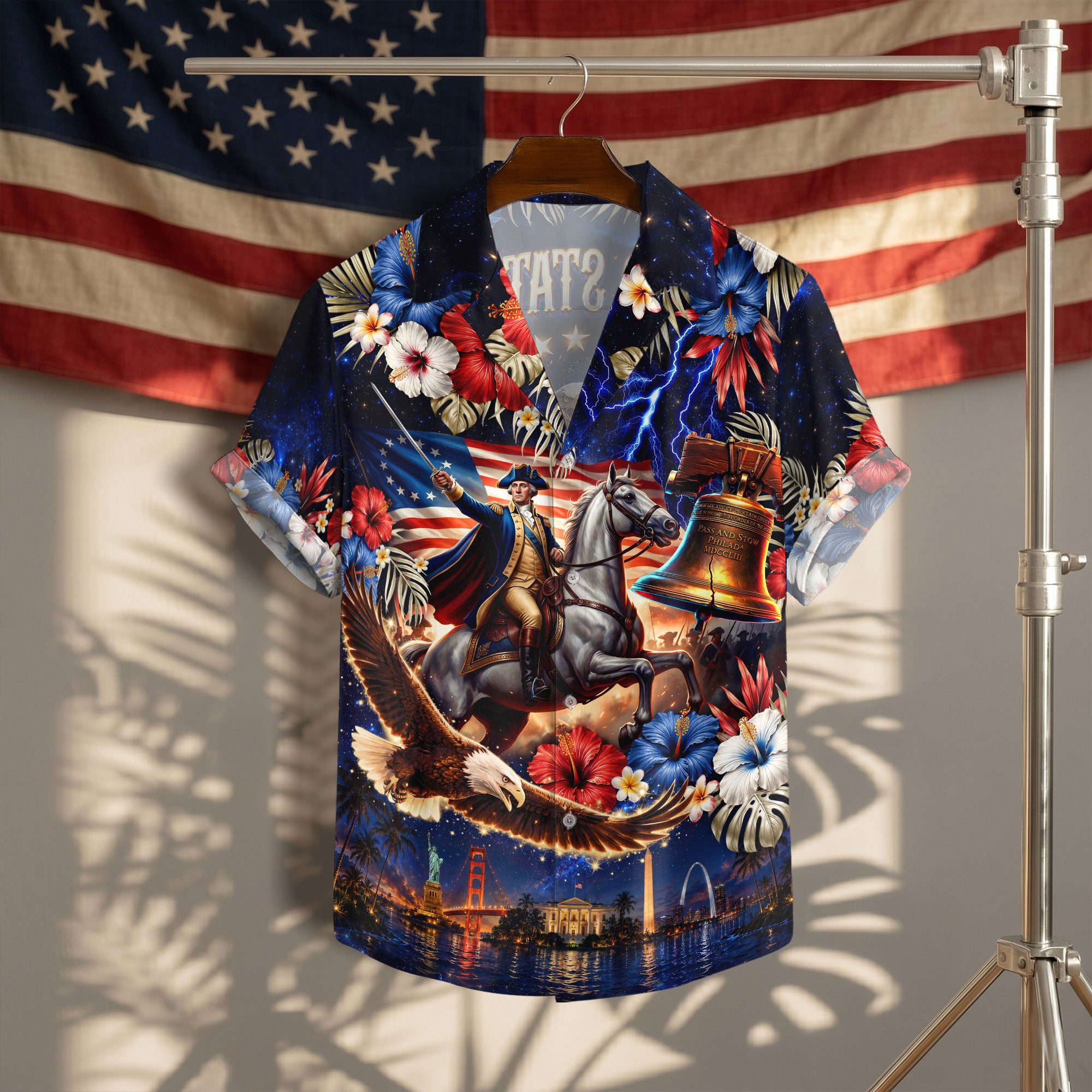 United States Of America 250 Years Hawaiian Shirt Patriotic Eagle Independence Day