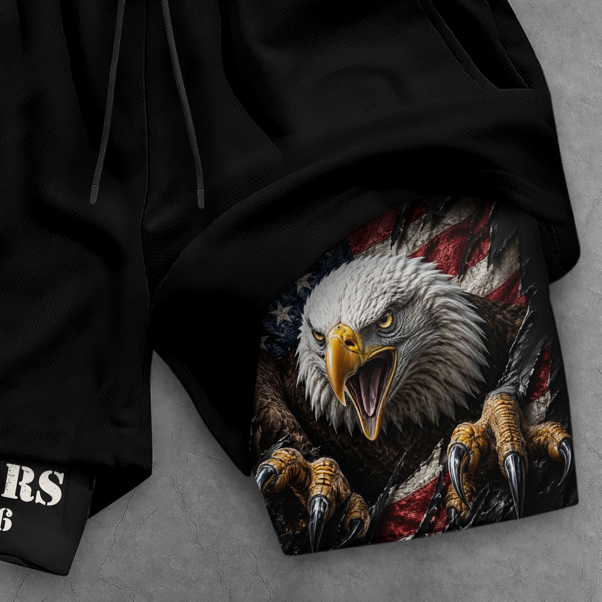 250 Years Eagle Gym Shorts 1776-2026 Patriotic American Flag Workout Shorts