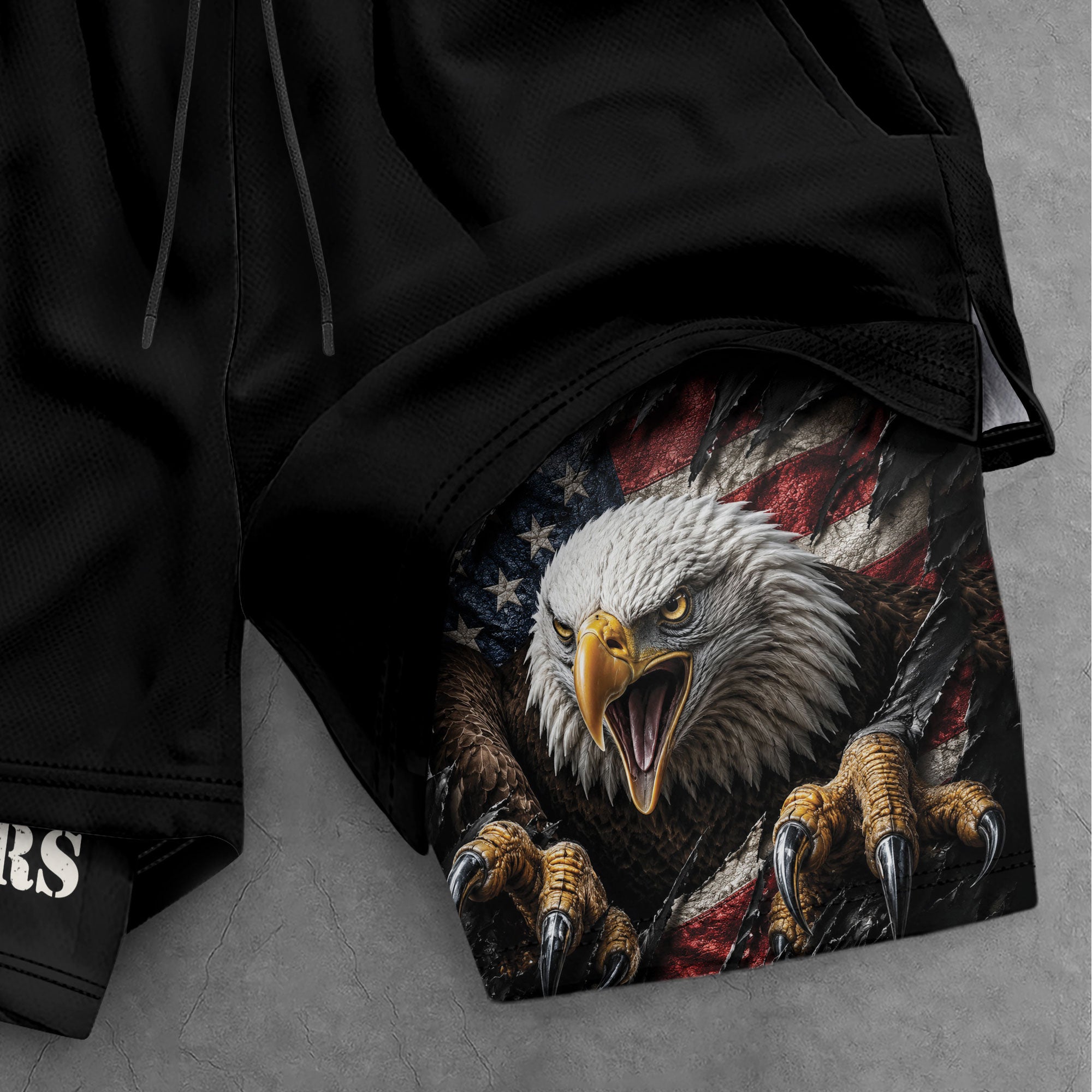 250 Years Eagle Gym Shorts 1776-2026 Patriotic American Flag Workout Shorts - Rust Field Wear
