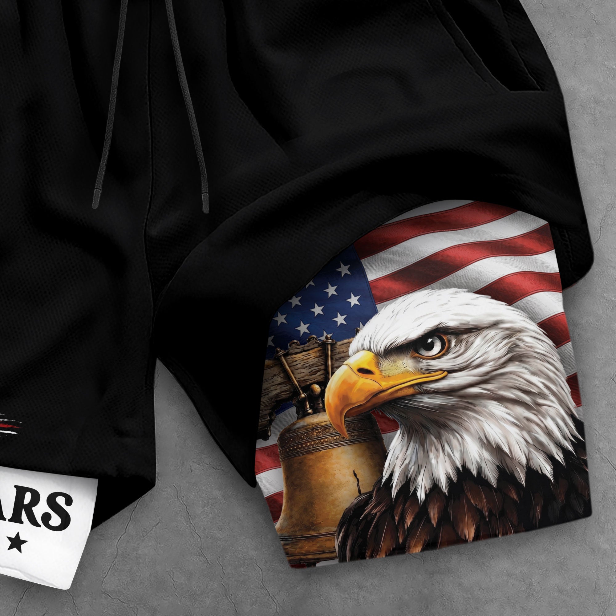 250 Years Eagle Gym Shorts 1776-2026 Patriotic American Flag Athletic Shorts