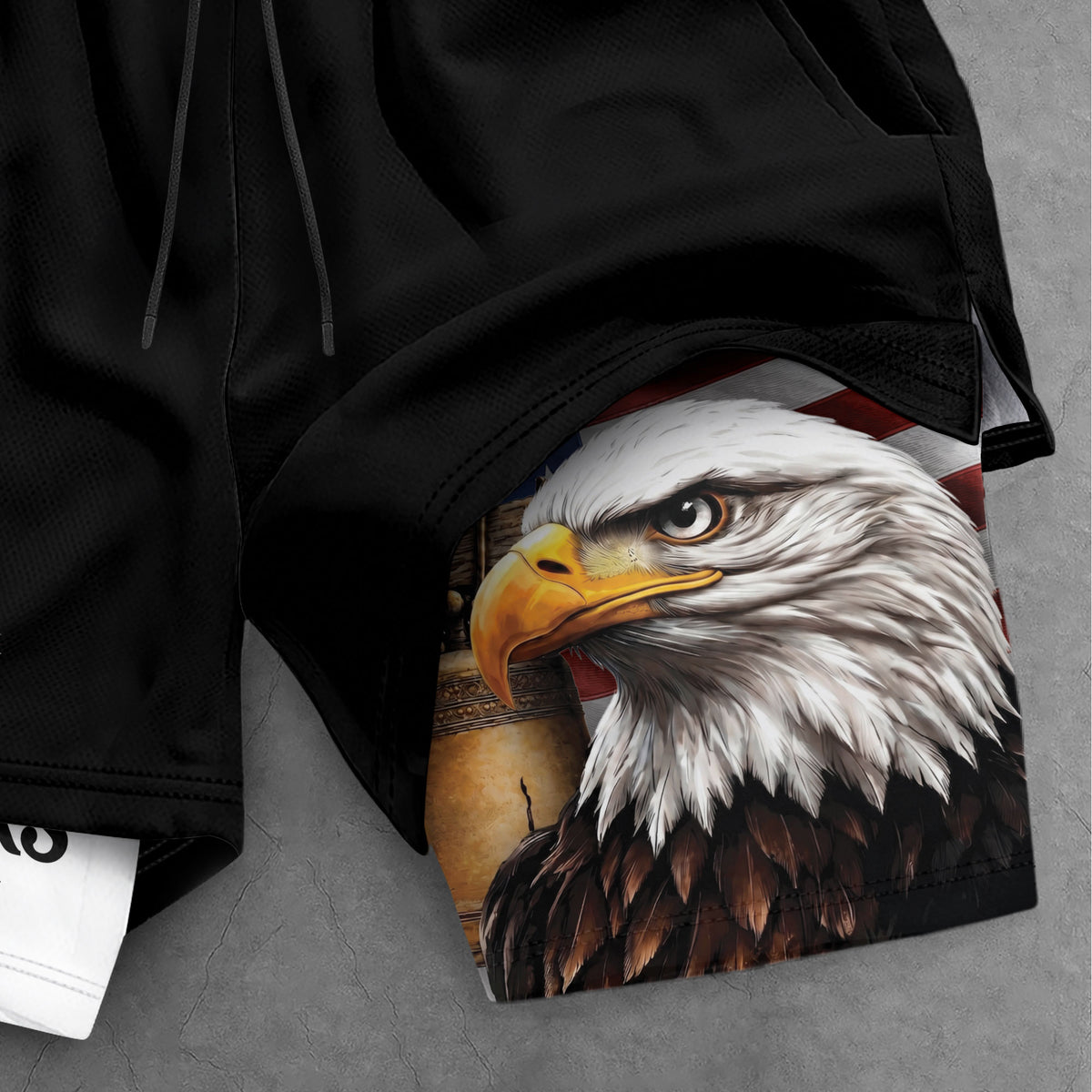 250 Years Eagle Gym Shorts 1776-2026 Patriotic American Flag Athletic Shorts - Rust Field Wear