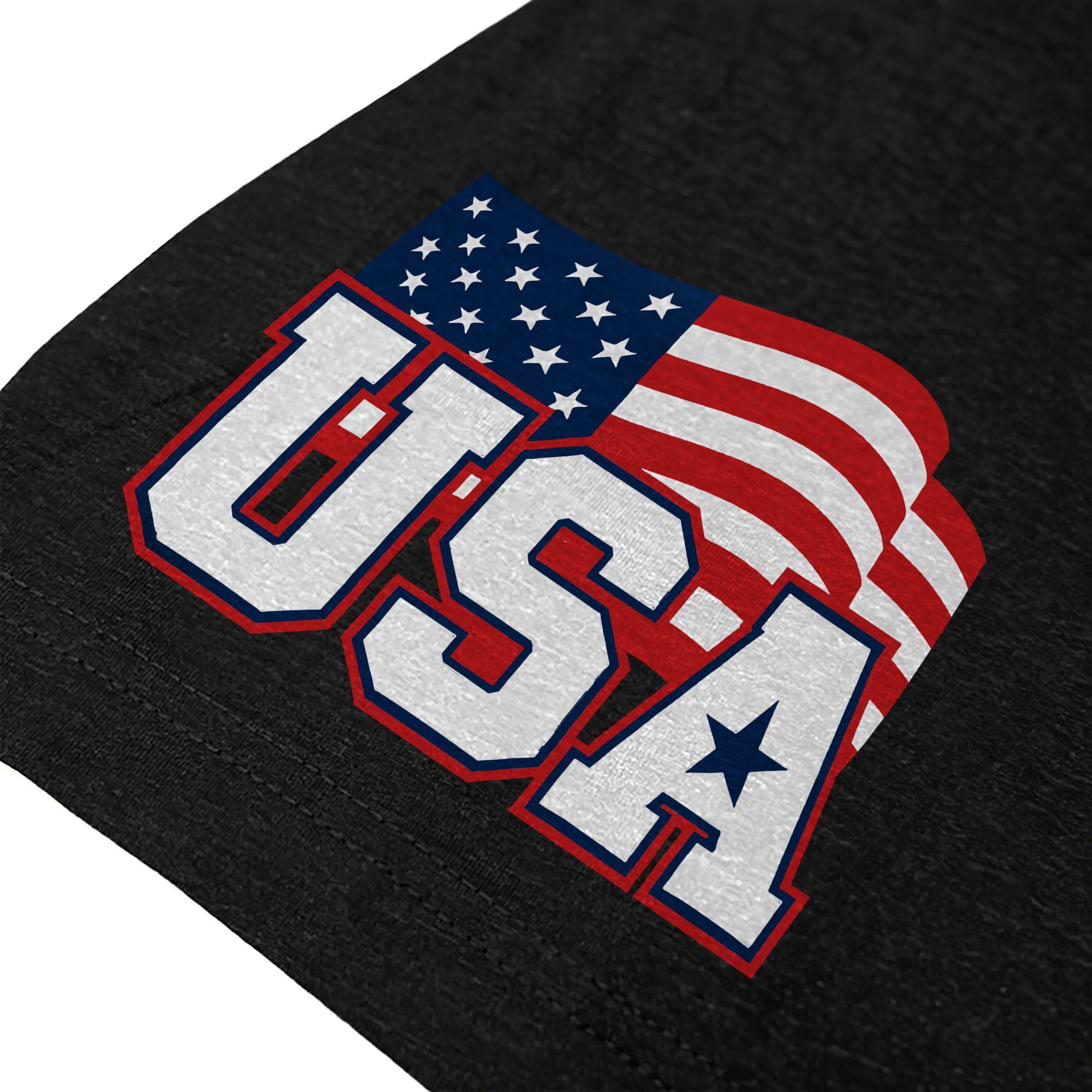 Patriotic USA Sport Graphic T Shirt Number 10 Flag Inspired Casual Mens Fashion