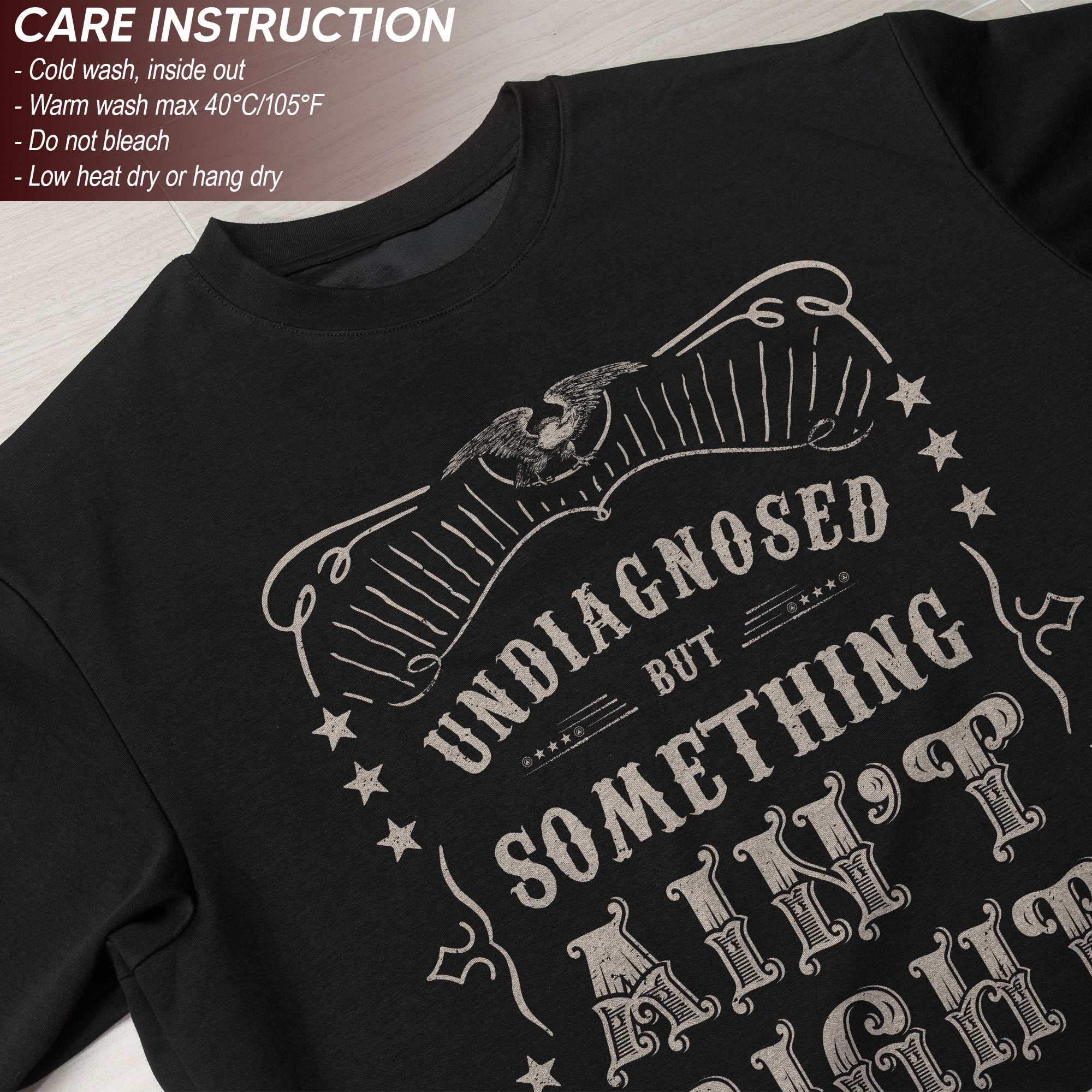 Undiagnosed But Something Ain't Right Shirt Vintage Western Funny Quote Graphic Tee