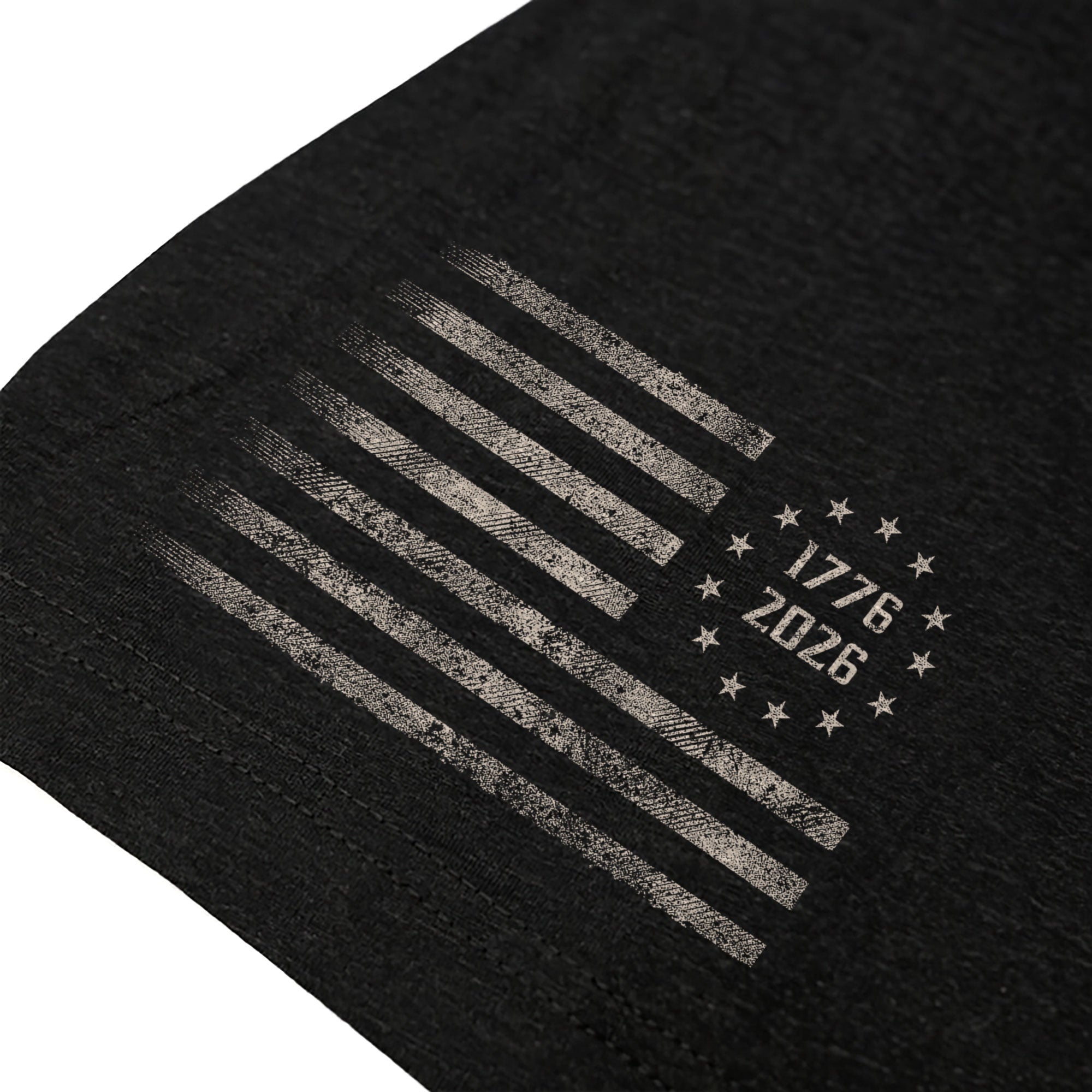 America '76 Graphic Tee Vintage Flag Design Patriotic Style Casual Mens Statement Shirt