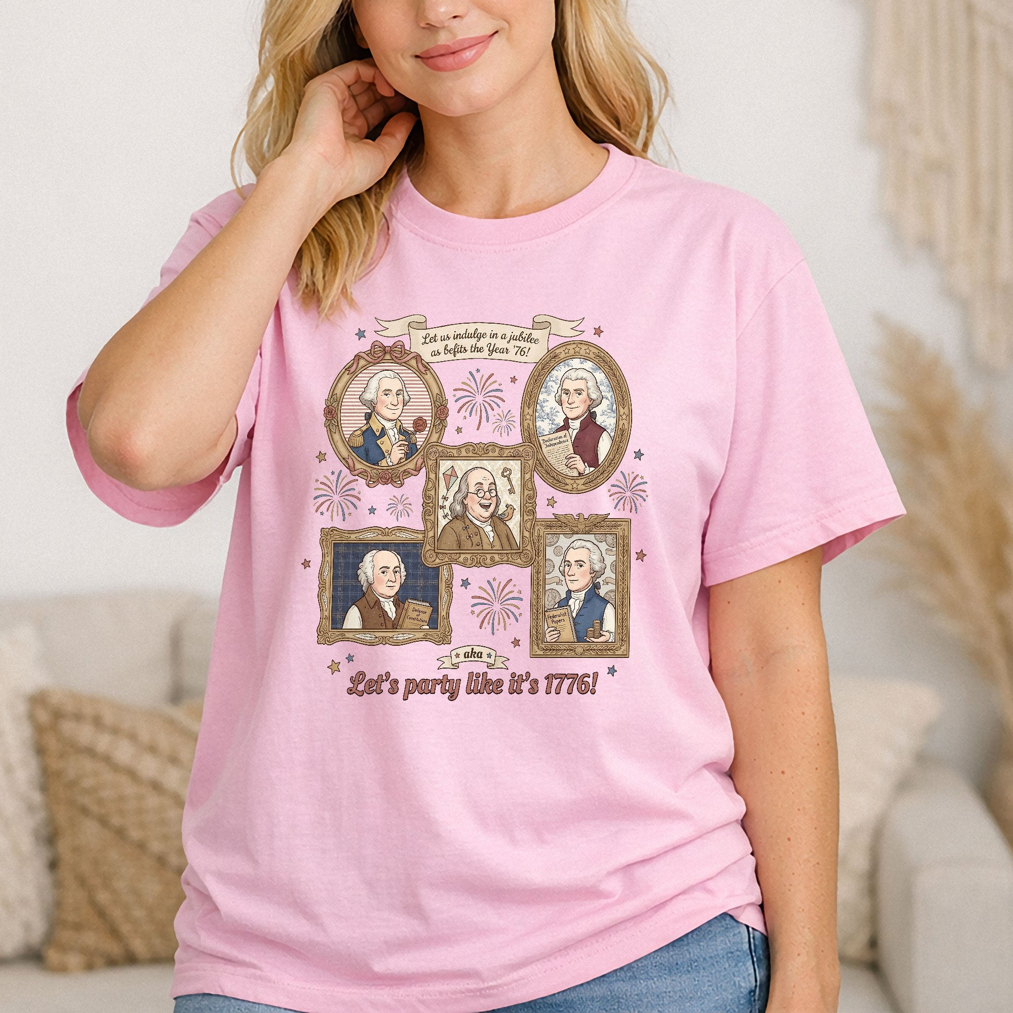 Patriotic 1776 Funny Founding Fathers Shirt Vintage America Independence