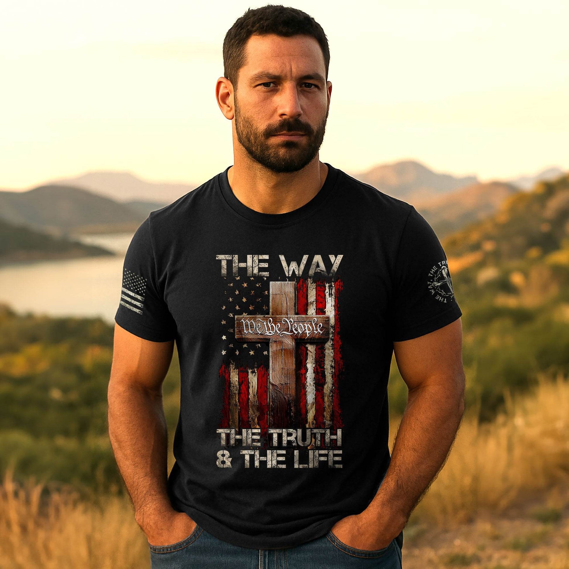 Jesus Is The Way T-Shirt - Rust Field Wear