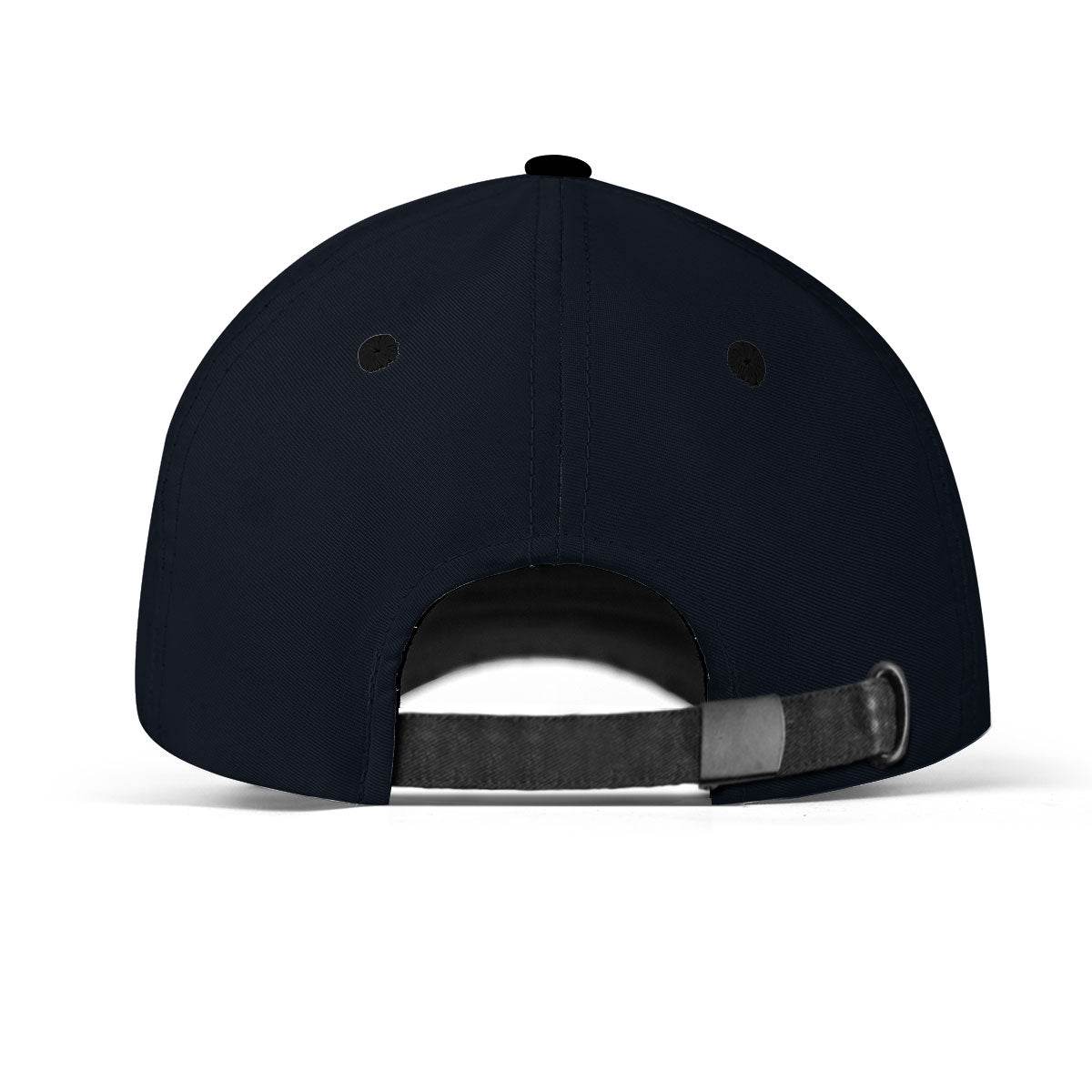 REDEEMED Cross & Christ Cap – Stormy Blue Christian Hat with Custom Text - Rust Field Wear