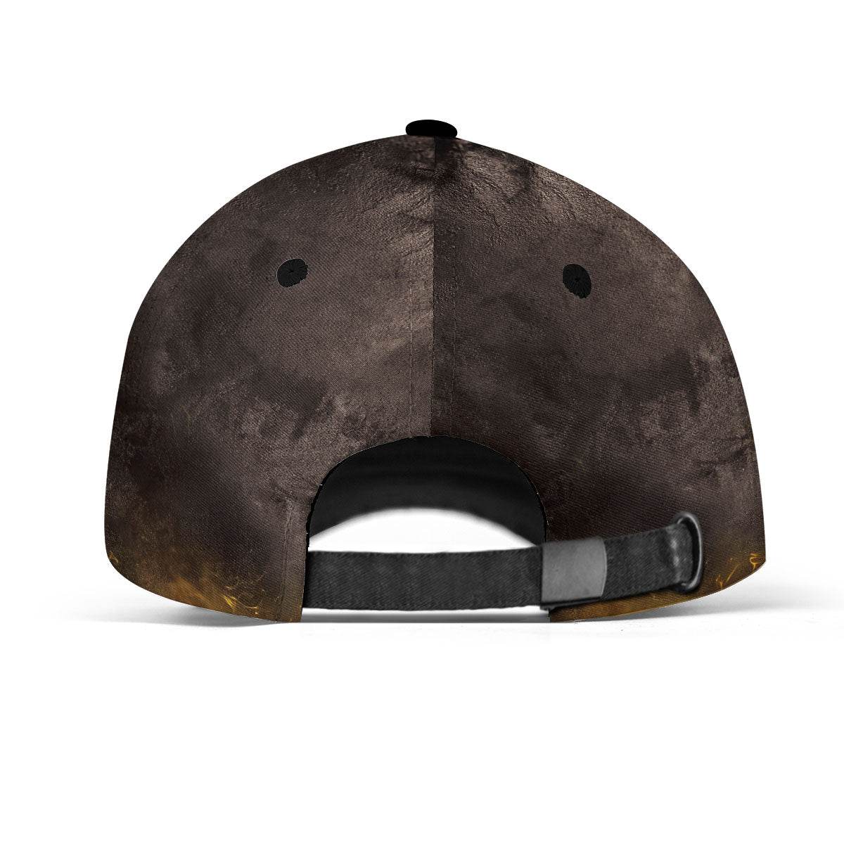 REDEEMED – Golden Cross & Lion of Judah Christian Customized Hat - Rust Field Wear
