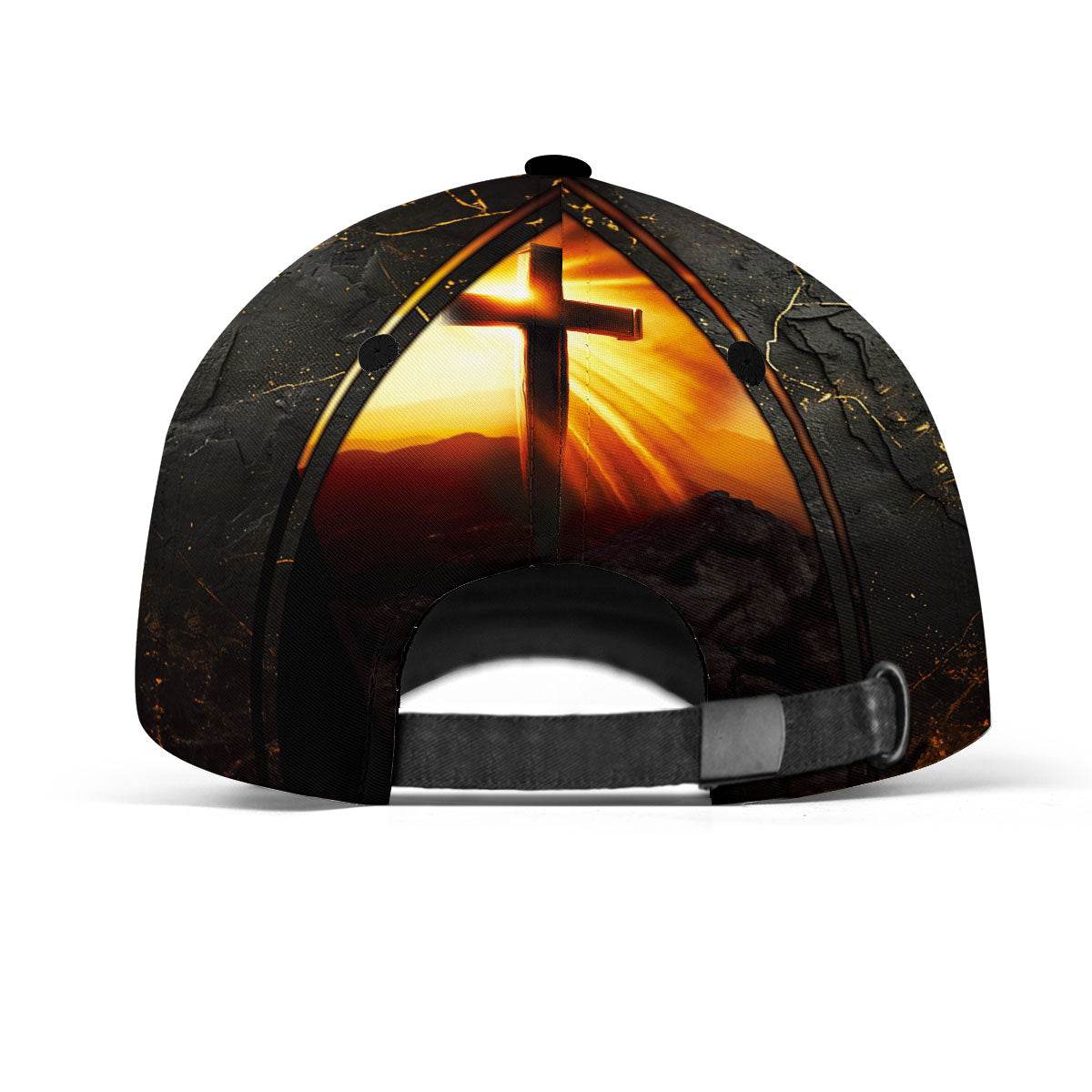 REDEEMED – Lion & Cross Sunset Christian Customized Hat - Rust Field Wear